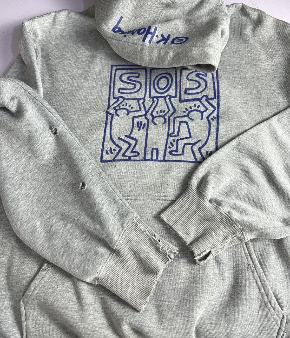 Keith Haring 90s Vintage Distressed Keith Haring Hoodie Size US L / EU 52-54 / 3 - 10 Thumbnail