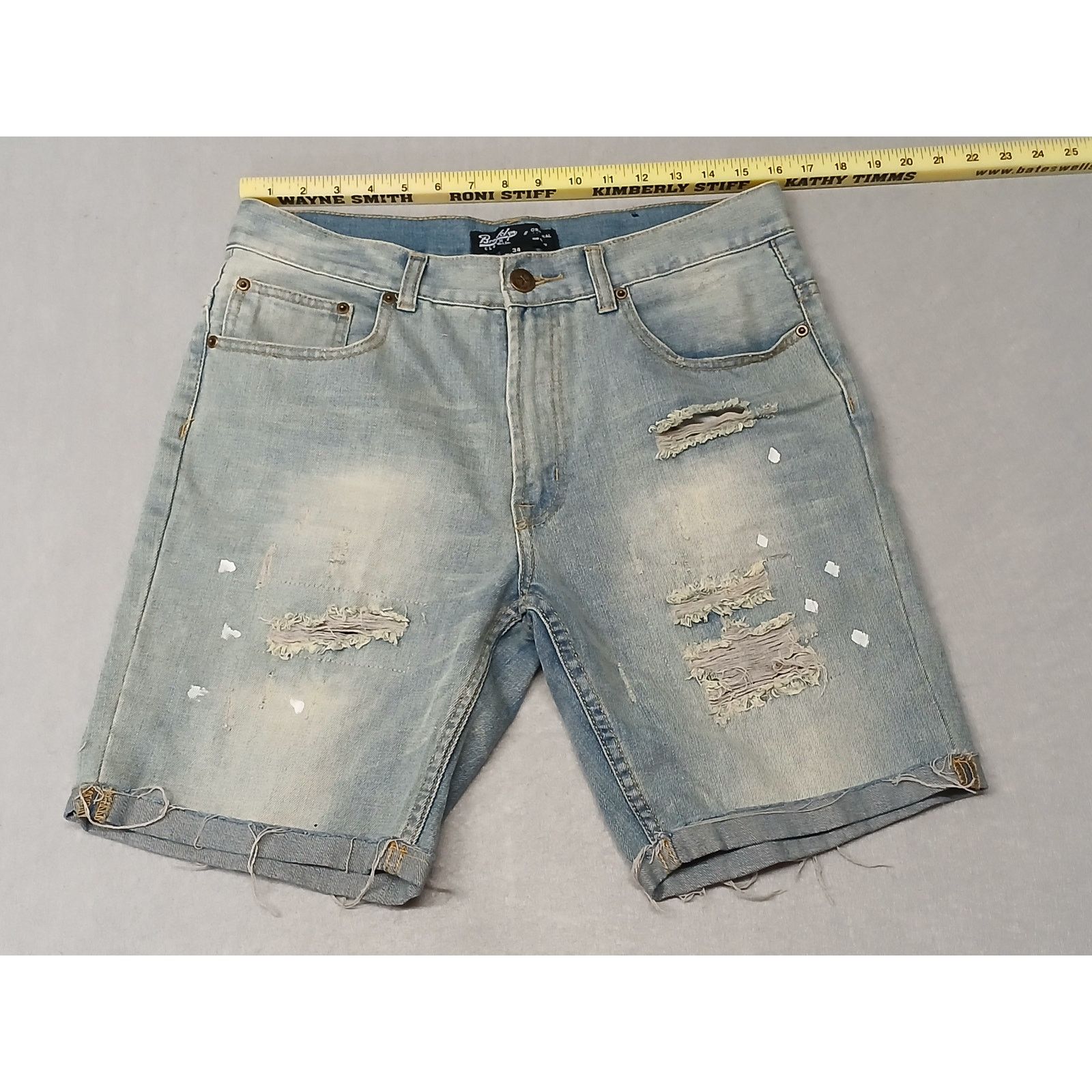Brooklyn Cloth Brooklyn Cloth (34) Distressed Ripped Original Denim Jorts Size US 34 / EU 50 - 2 Thumbnail