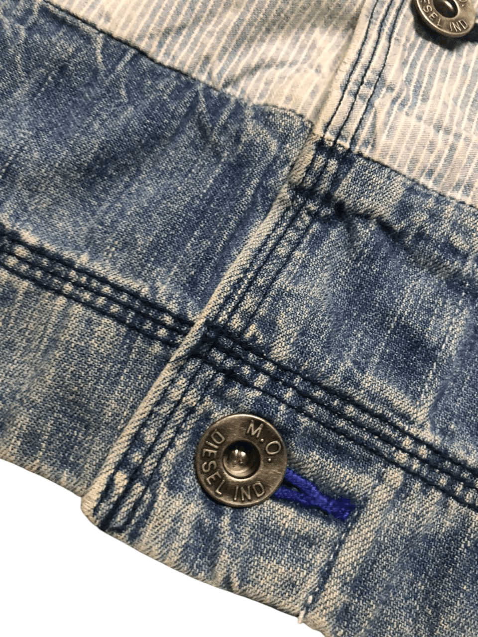 Diesel Diesel Denim Striped Cotton Jacket Shacket Buttons Faded Size US S / EU 44-46 / 1 - 14 Thumbnail