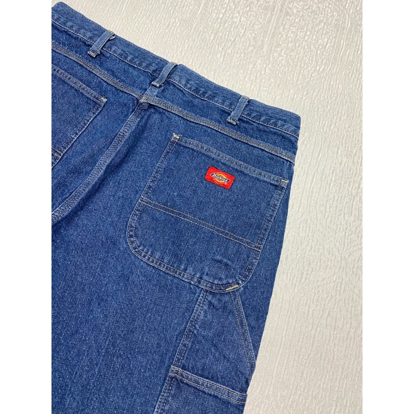 Dickies Dickies Jeans Carpenter Mens Size 36×32 Blue Relaxed Regular 5-Pocket Denim Workwear Pants Mens Jeans Size US 36 / EU 52 - 3 Thumbnail