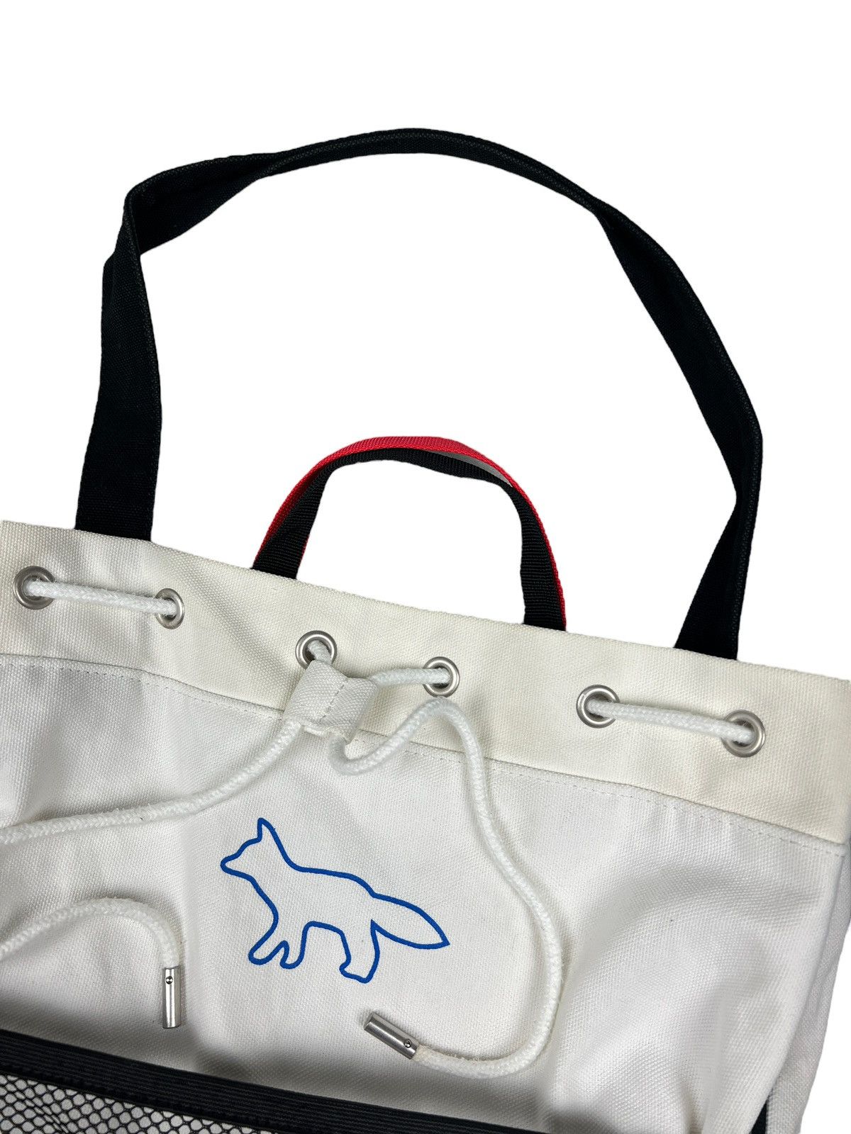 Ader Error × Maison Kitsune SS19 Ader Error x Maison Kitsuné Canvas Tote Bag Size ONE SIZE - 4 Thumbnail