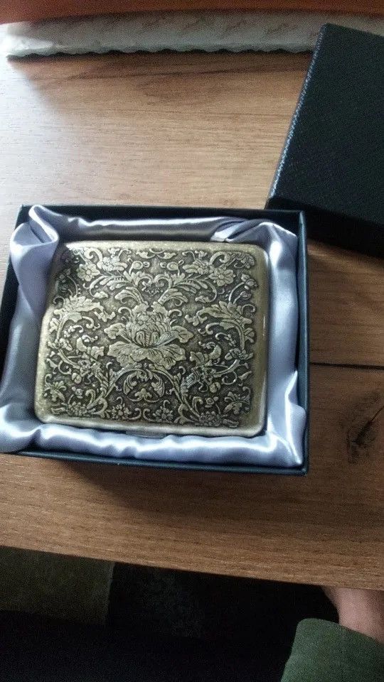 Other Portable Vintage Metal Brass Cigarette Case Size ONE SIZE - 3 Thumbnail
