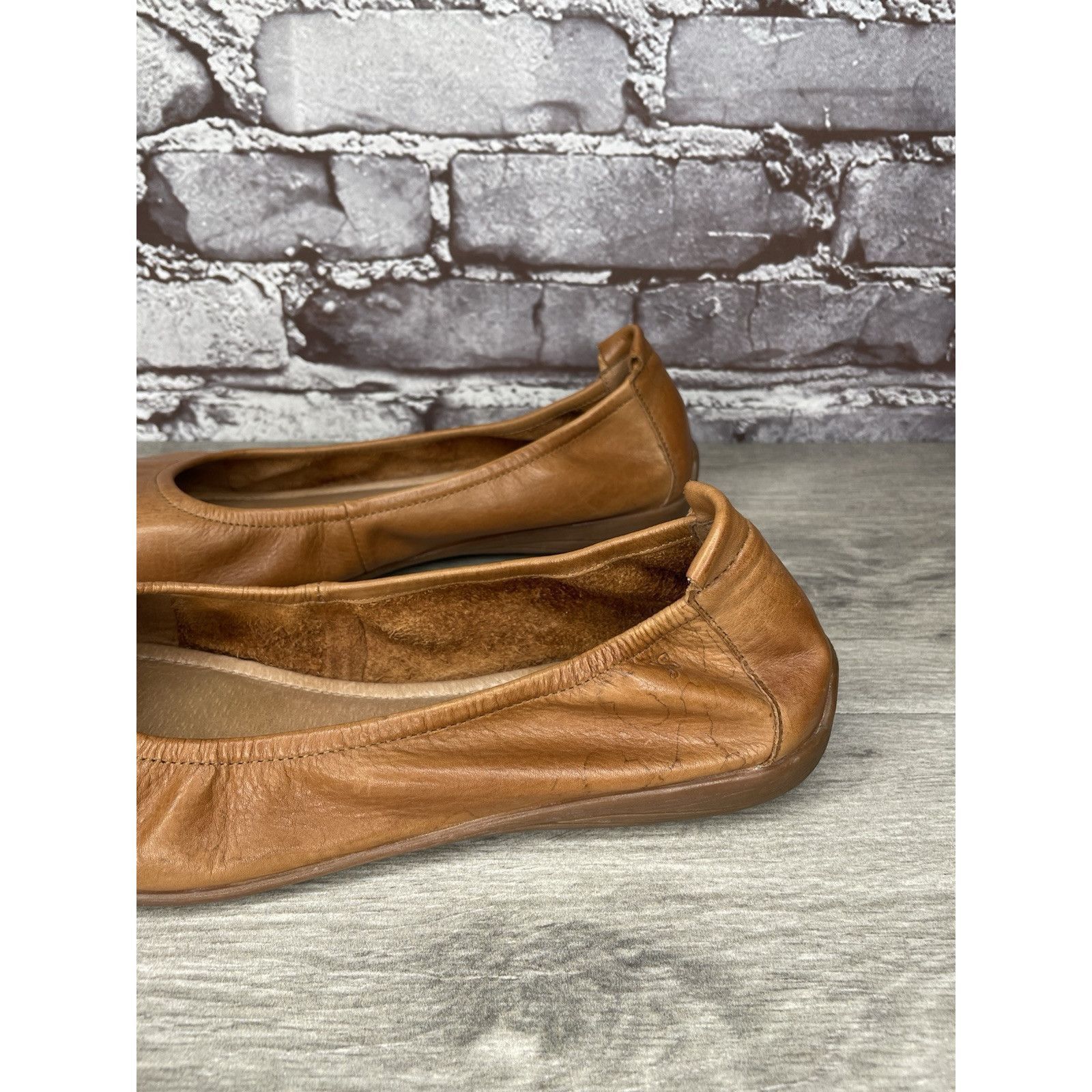 JOSEF SEIBAL Josef Seibel Fenja Brown Leather Ballerina Ballet Flats Wome Size US 9.5 / IT 39.5 - 8 Thumbnail
