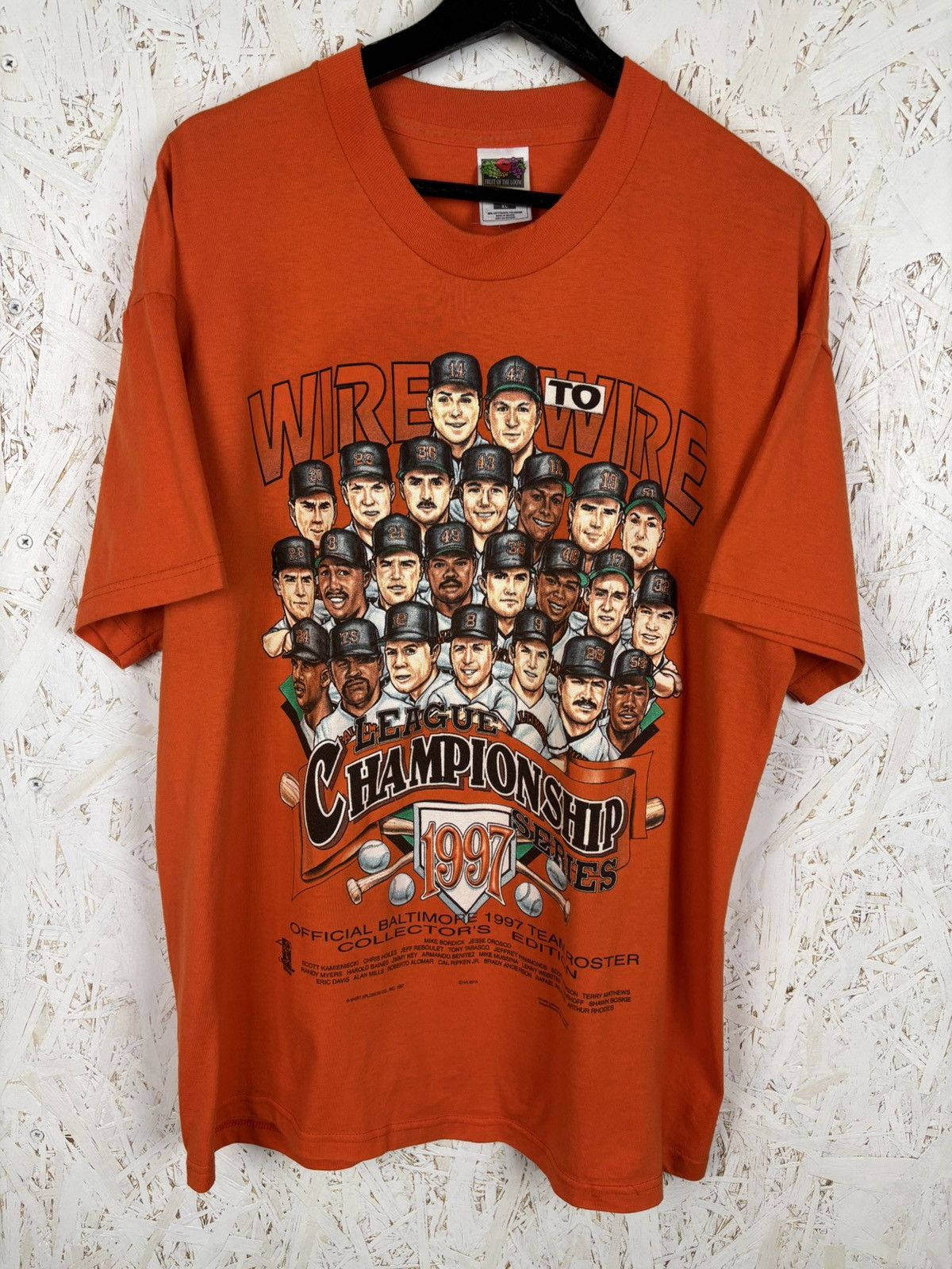 MLB 90s Baltimore Championship MLB 1997 Collectors T-Shirt XL Size US XL / EU 56 / 4 - 1 Thumbnail