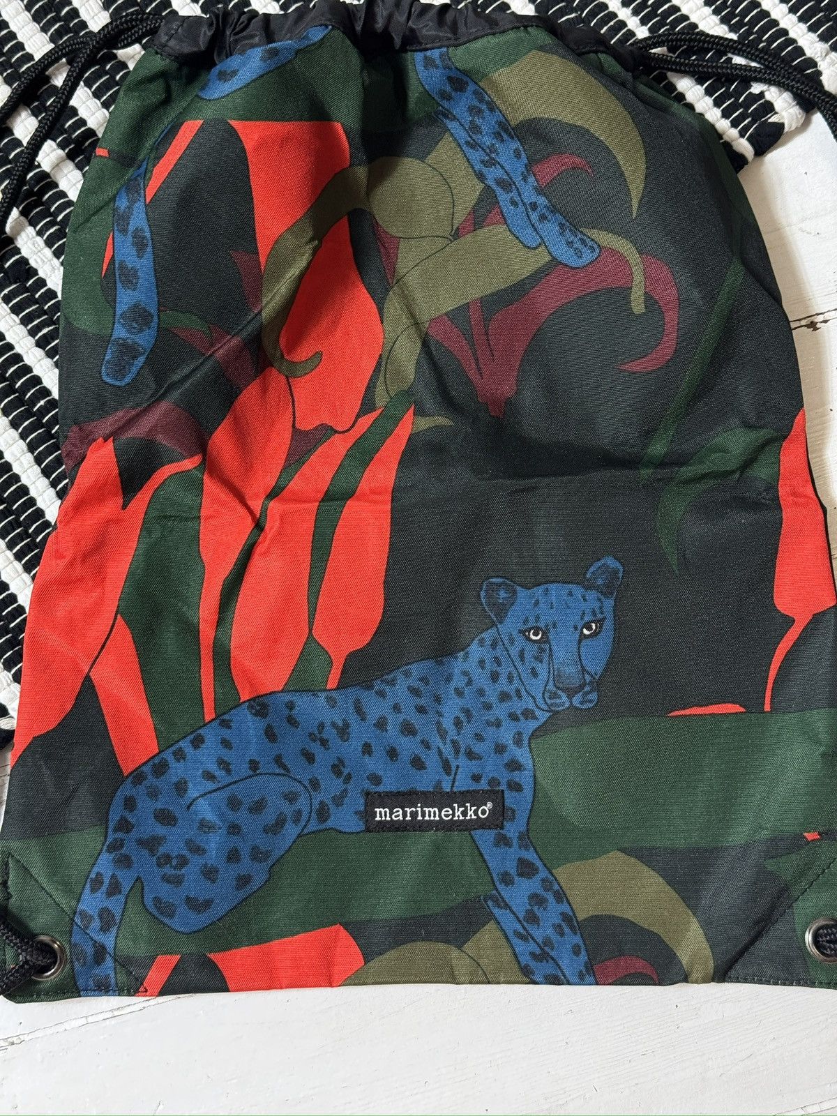 Marimekko VINTAGE MARIMEKKO 2000s TIGER PRINTED BACKPACK Size ONE SIZE - 3 Thumbnail