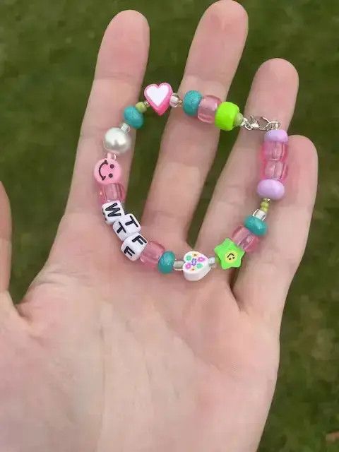 Other Handmade “WTF” Bead Bracelet Size ONE SIZE - 1 Thumbnail