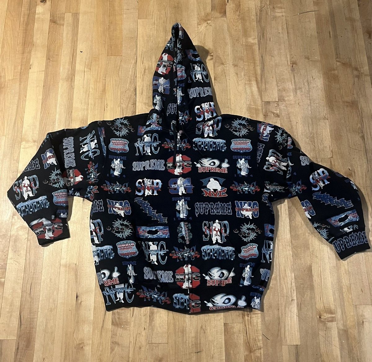 Supreme Supreme IDGAF Zip up hoodie | Grailed