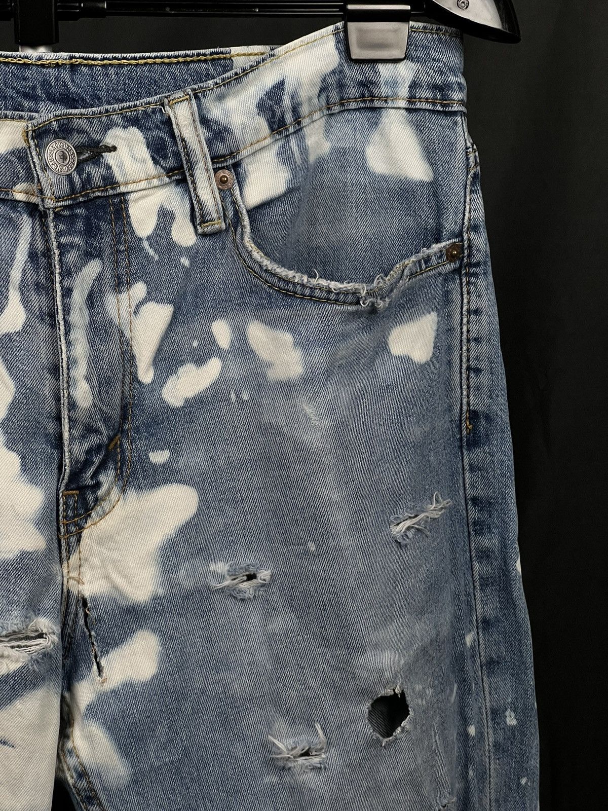 American Apparel × Levi's × Levi's Vintage Clothing Levis distressed tie dye jeans Size US 34 / EU 50 - 5 Thumbnail