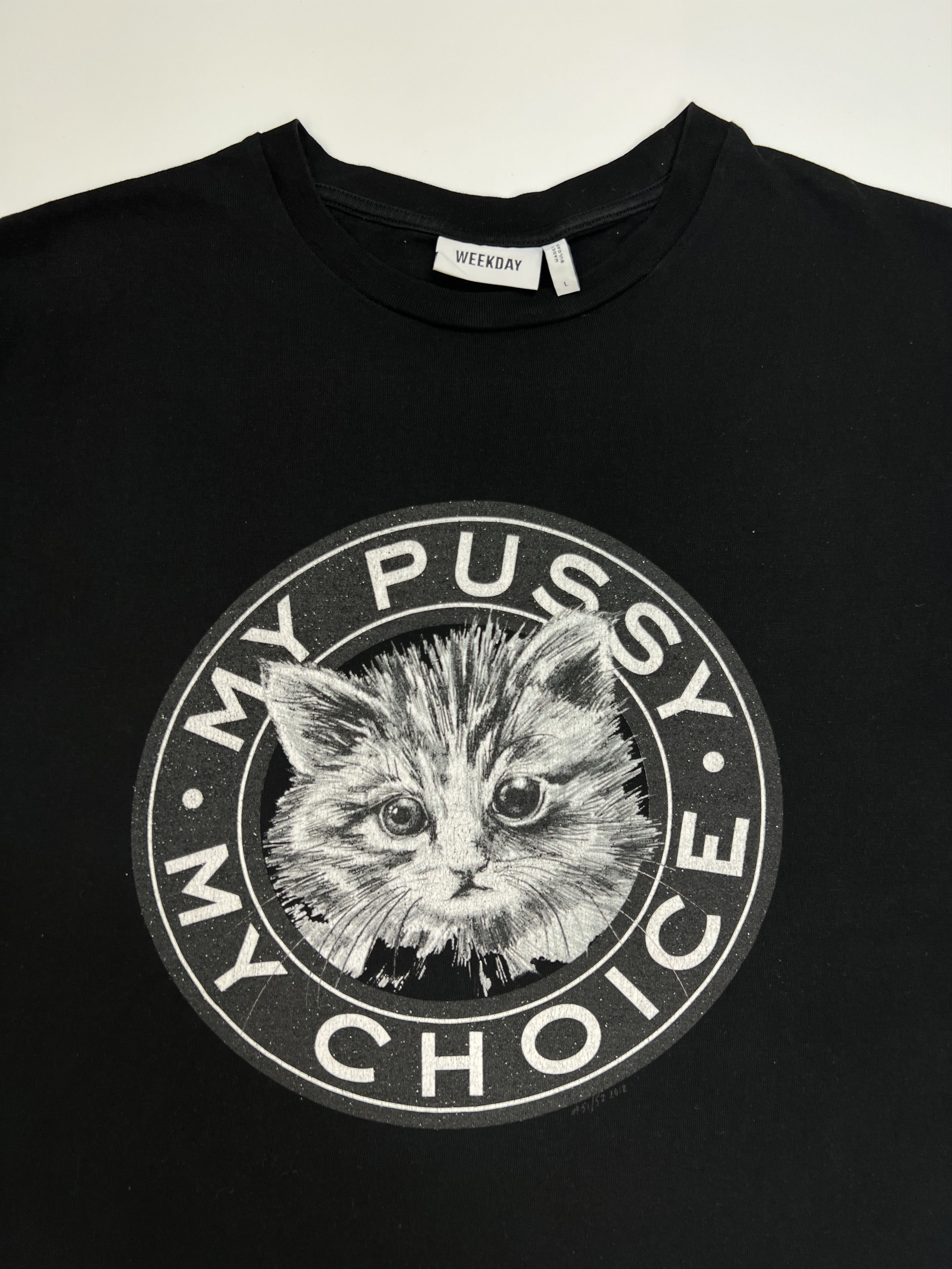 Weekday Weekday My Pussy My Choice Printed Tee Size US L / EU 52-54 / 3 - 2 Thumbnail