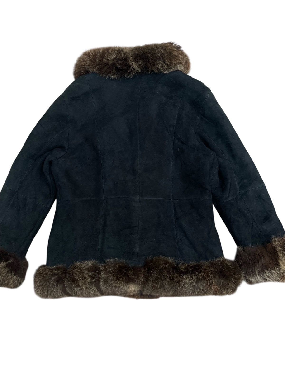 Japanese Brand Vintage SOPHIE Fur Lined Suede Coat Size M / US 6-8 / IT 42-44 - 4 Thumbnail