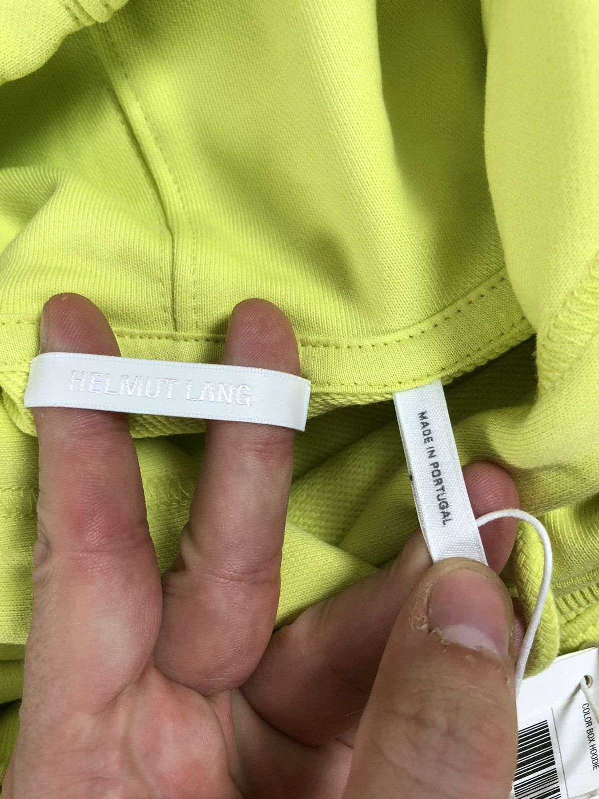 Helmut Lang Helmut Lang green big logo go new hoodie Size US L / EU 52-54 / 3 - 5 Thumbnail