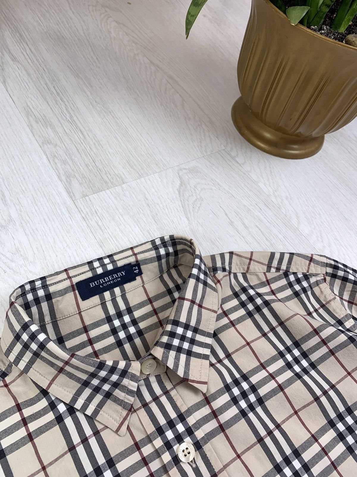 Burberry Burberry Vintage 90s Nova Check Womens Button Shirt Size 42 Size M / US 6-8 / IT 42-44 - 3 Thumbnail