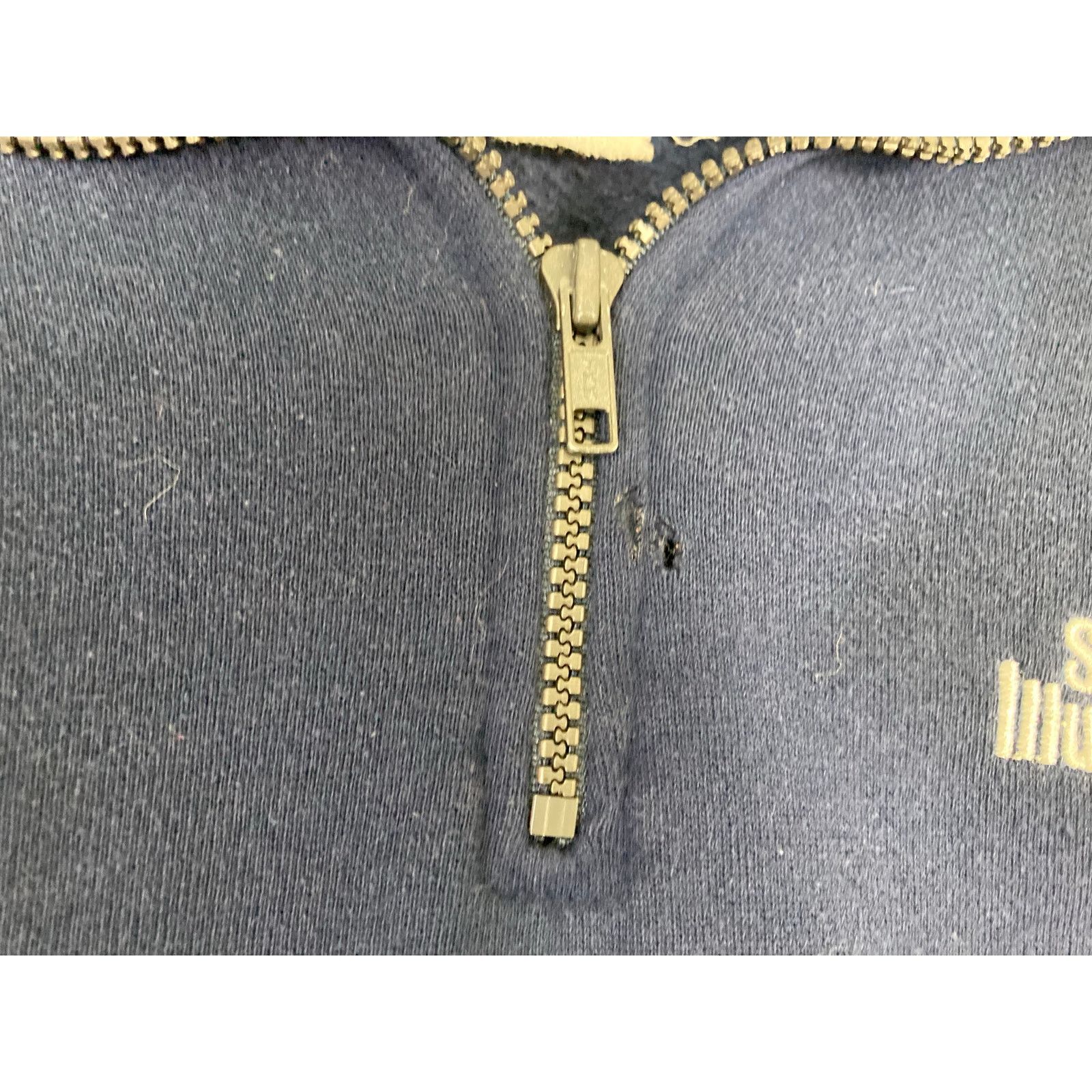 Jerzees Vintage Sports Illustrated Men's XL Navy 1/4 Zip Sweatshirt Size US XL / EU 56 / 4 - 8 Thumbnail