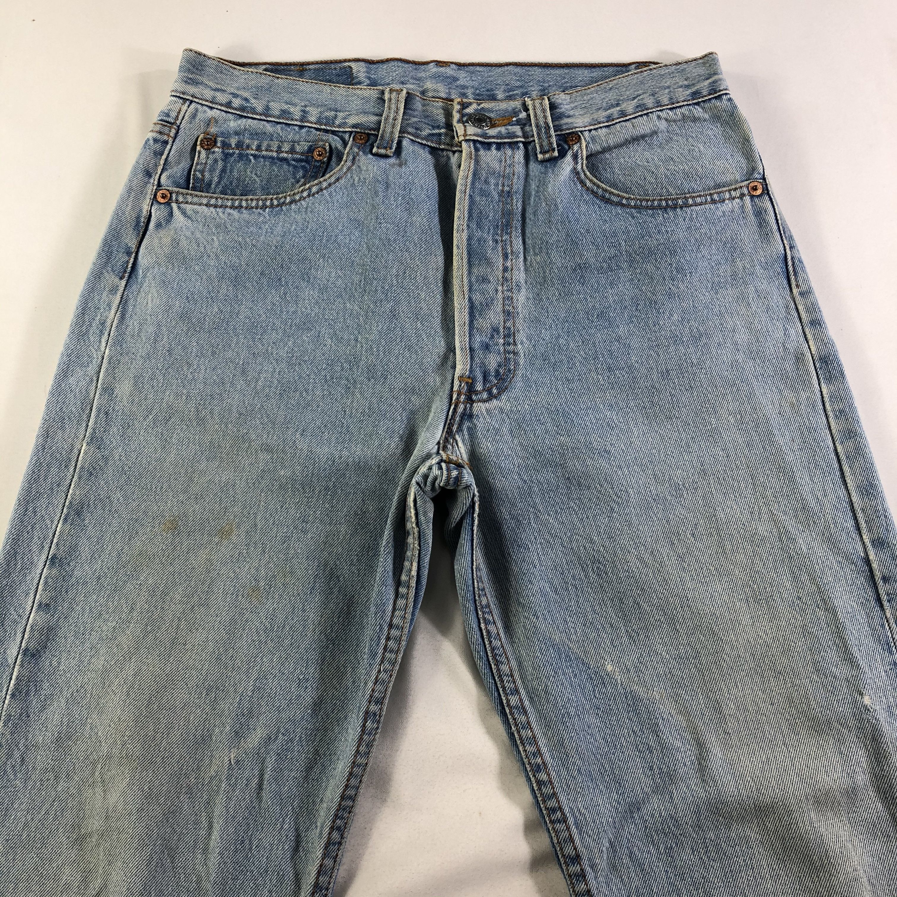 Levi's × Vintage Vintage 90s Blue Wash Levis 501 Jeans-JM3721 Size US 31 - 3 Thumbnail