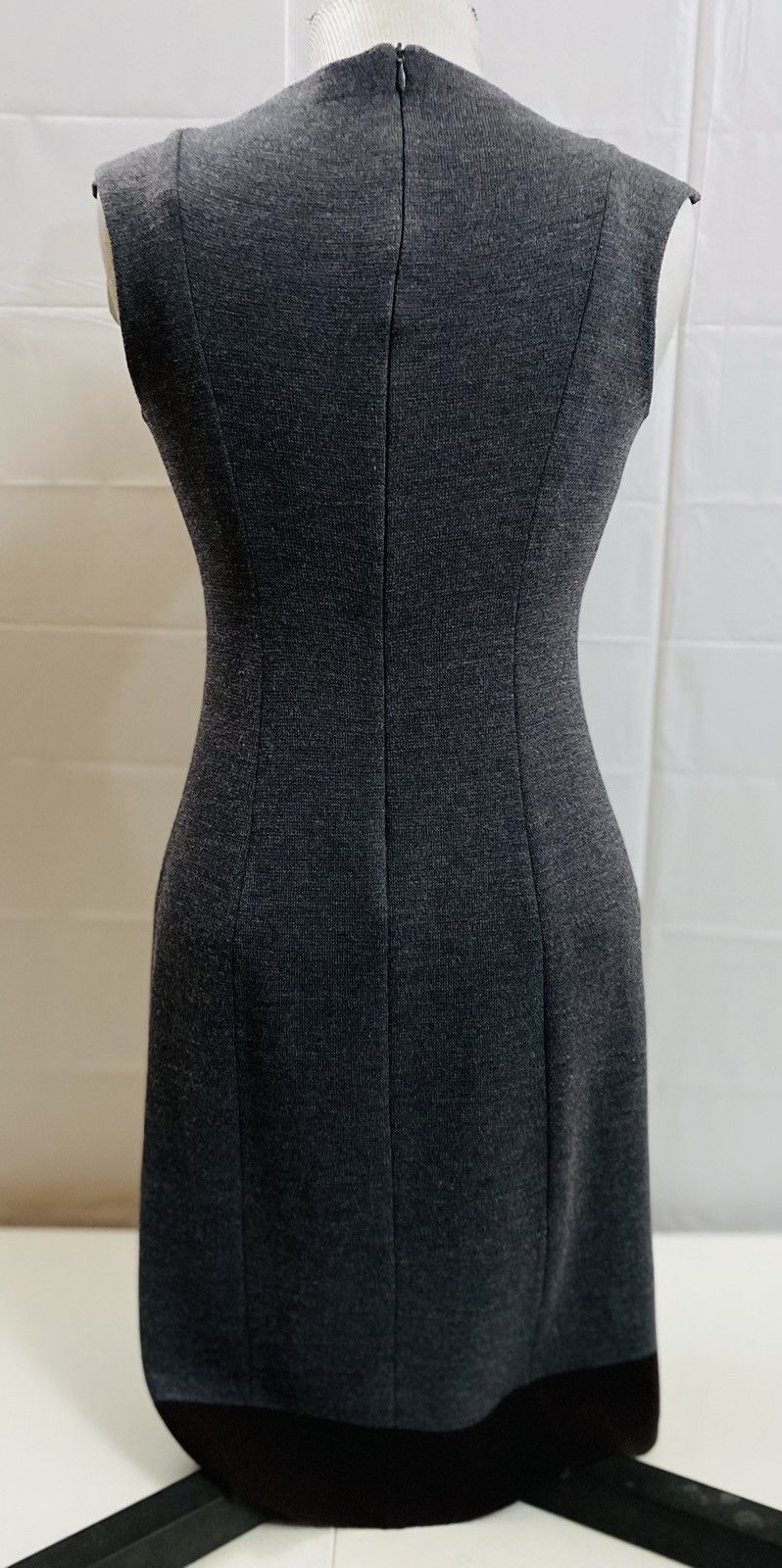 St. John St. John 🇺🇸 Char Gray/Black Wool Blend Knit Mini Dress 4 VGC Size S / US 4 / IT 40 - 3 Thumbnail