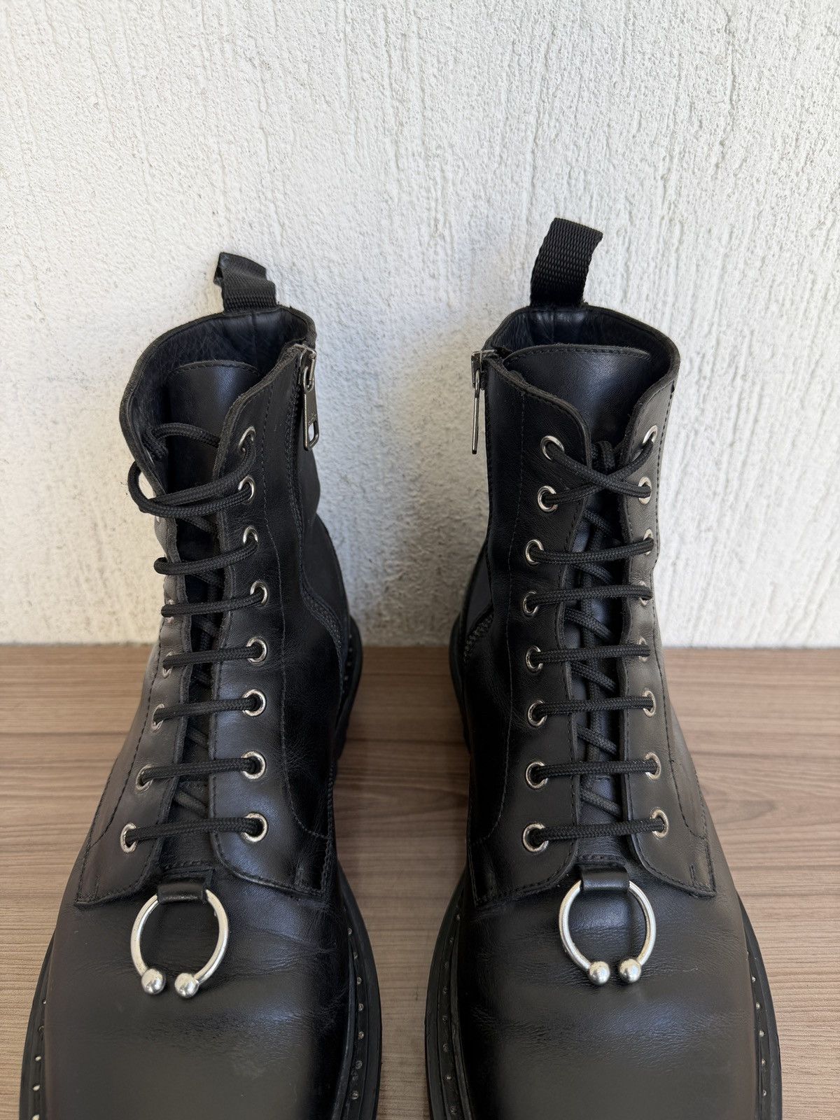 Neil Barrett Fw15 pierced punk boot like Balenciaga strike boots Size US 9 / EU 42 - 8 Thumbnail
