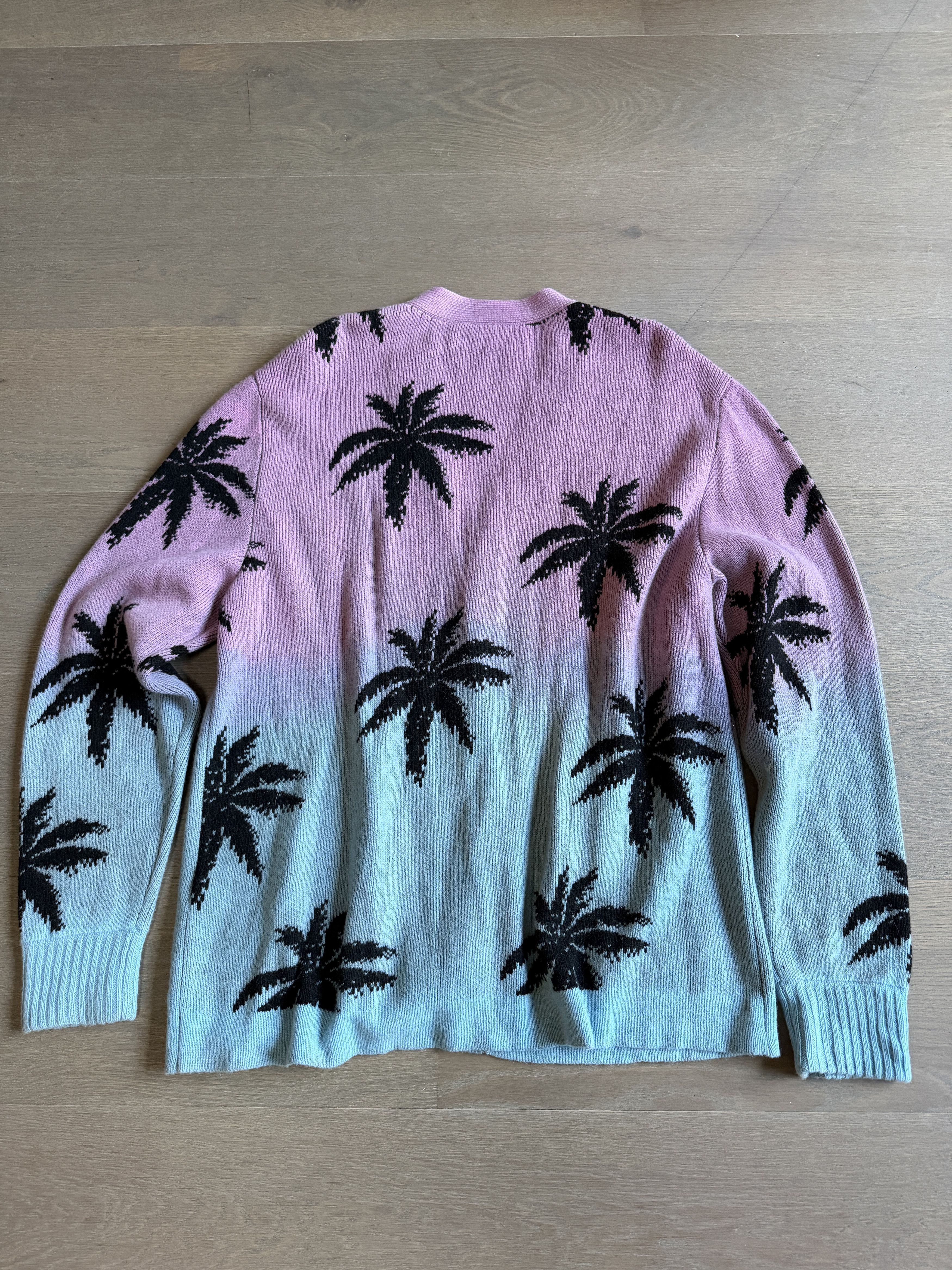 Amiri AMIRI Palm Tree Cashmere Virgin Cardigan XL Size US XL / EU 56 / 4 - 6 Thumbnail