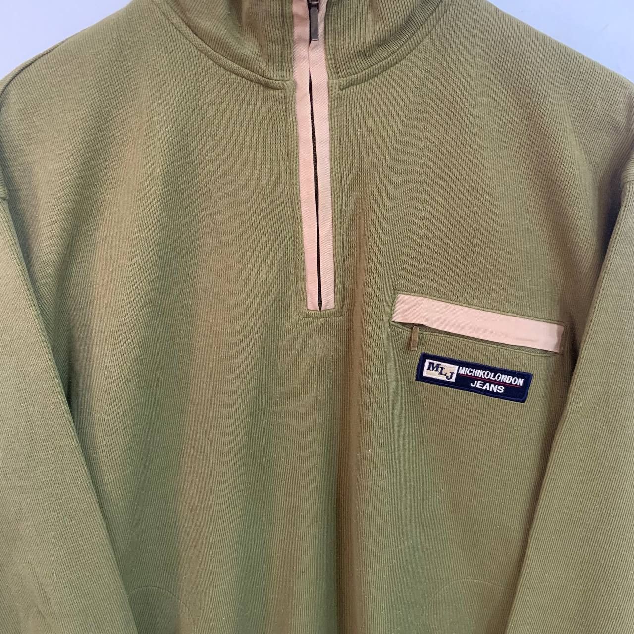 Michiko Koshino London Vintage Half Zip Sweatshirt Jumper Mochiko London Size US M / EU 48-50 / 2 - 4 Thumbnail