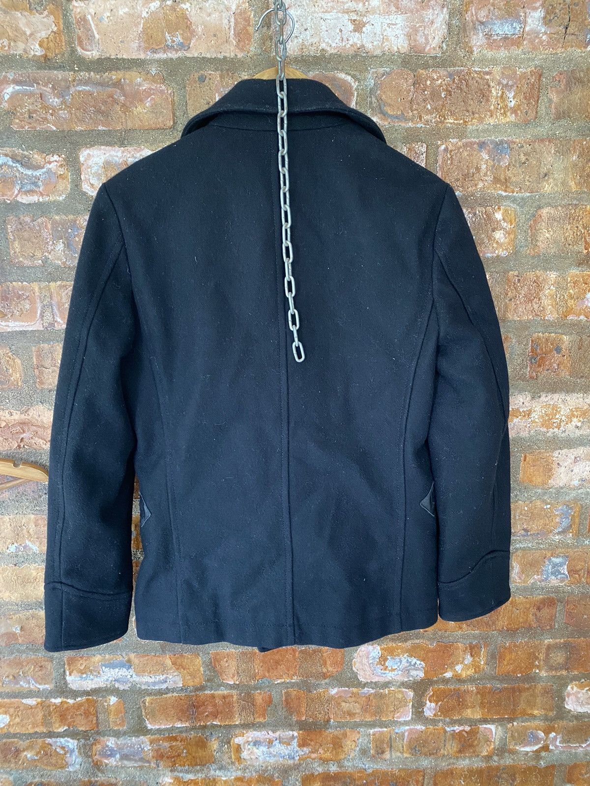 5351 POUR LES HOMMES 2000s 291295= Homme Leather trim zipper wool jacket Size US M / EU 48-50 / 2 - 13 Thumbnail