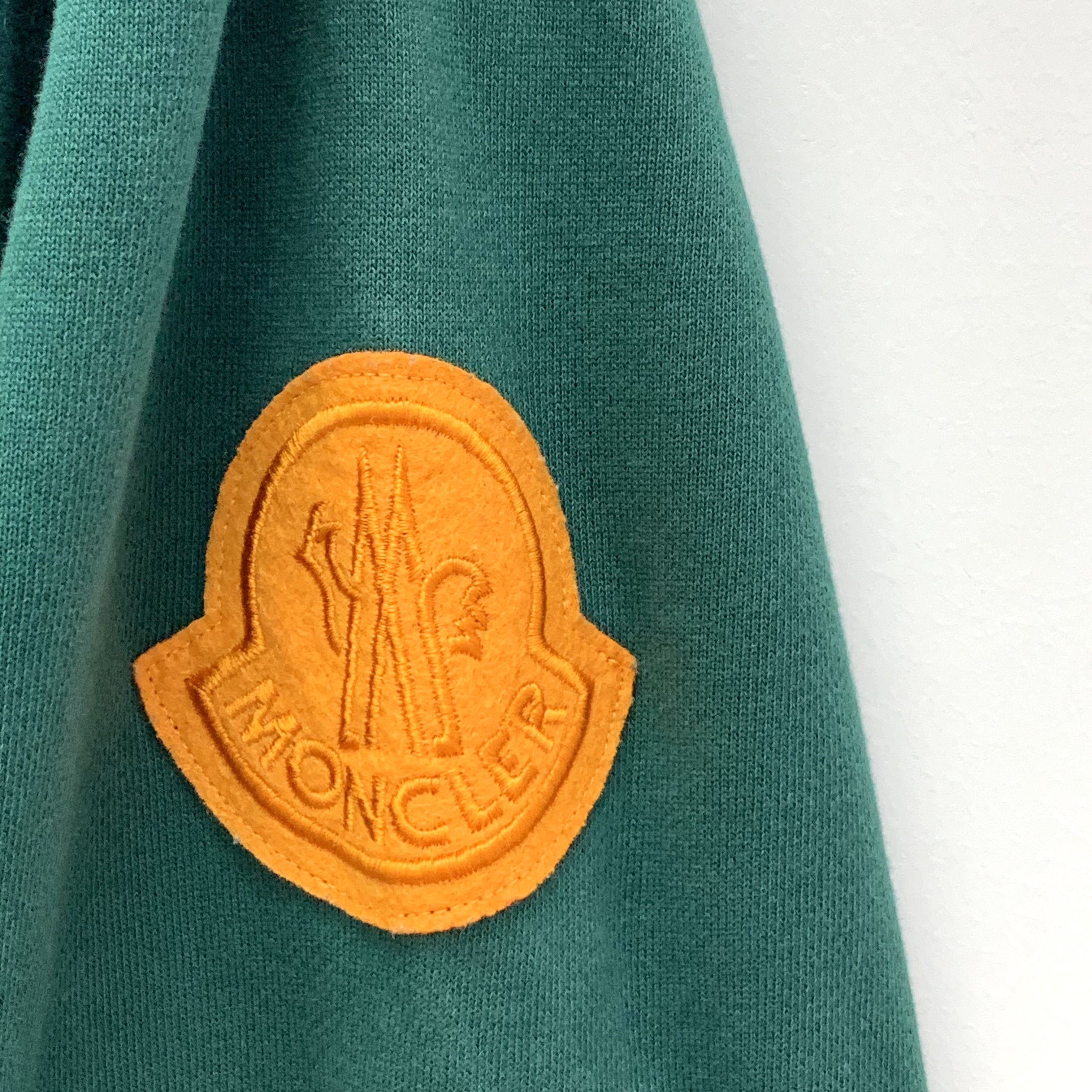 Moncler Moncler Green Logo Cotton Crewneck Sweatshirt (Size M) Size US M / EU 48-50 / 2 - 5 Thumbnail