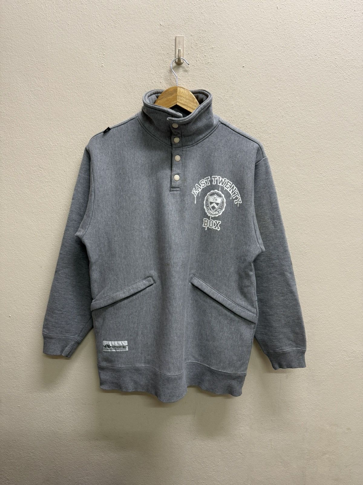 Vintage University of East Twenty Box Half Snap Button Sweater Size US S / EU 44-46 / 1 - 17 Thumbnail