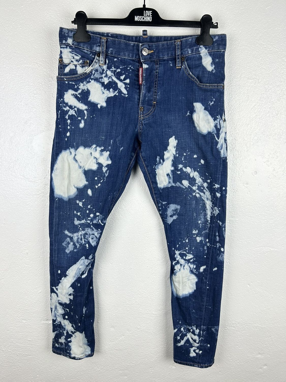 Dsquared2 Skinny Fit Sexy Twist Jean Elastane Bleached Pant
