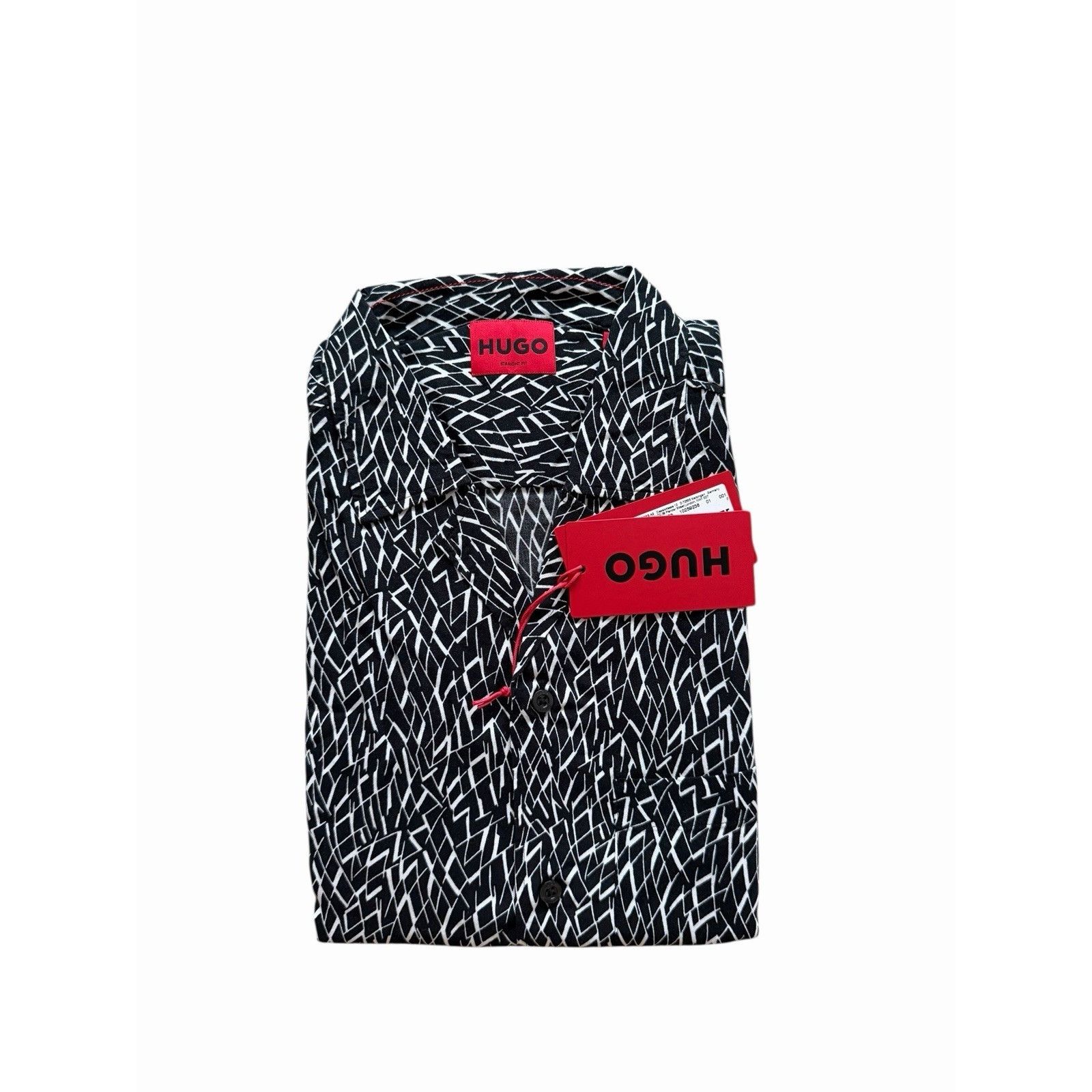 Hugo Boss Hugo Boss Men Straight Fit Button Shirt Black $175 Size S Size US S / EU 44-46 / 1 - 3 Thumbnail
