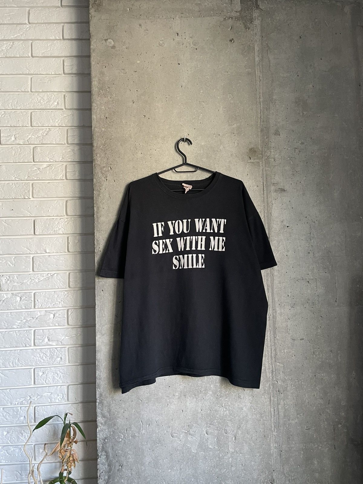 Vintage If You Want to Have Sex With Me Funny Tshirt Black Y2K Size US M / EU 48-50 / 2 - 5 Thumbnail