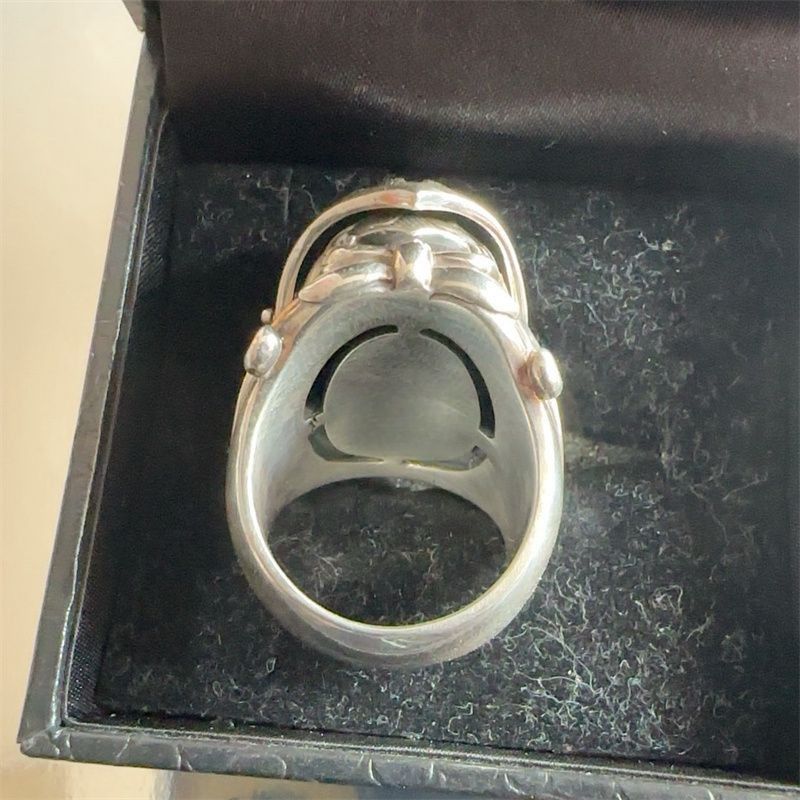 Jewelry Skull Rare Jewelry Rings Open Size Chrome Ring (Size 7-13) Size ONE SIZE - 2 Thumbnail