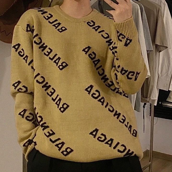 Balenciaga Balenciaga Full Print Letter Sweater, Size XS Size US XS / EU 42 / 0 - 6 Thumbnail
