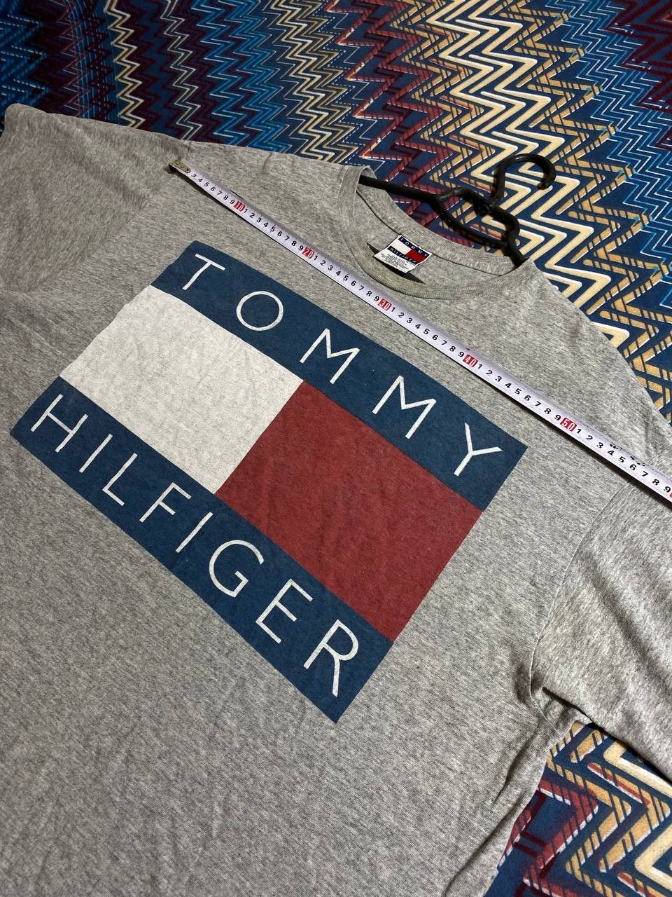 Tommy Hilfiger × Vintage Tommy Hilfiger vintage big logo t-shirt size XL made in USA Size US XL / EU 56 / 4 - 5 Thumbnail