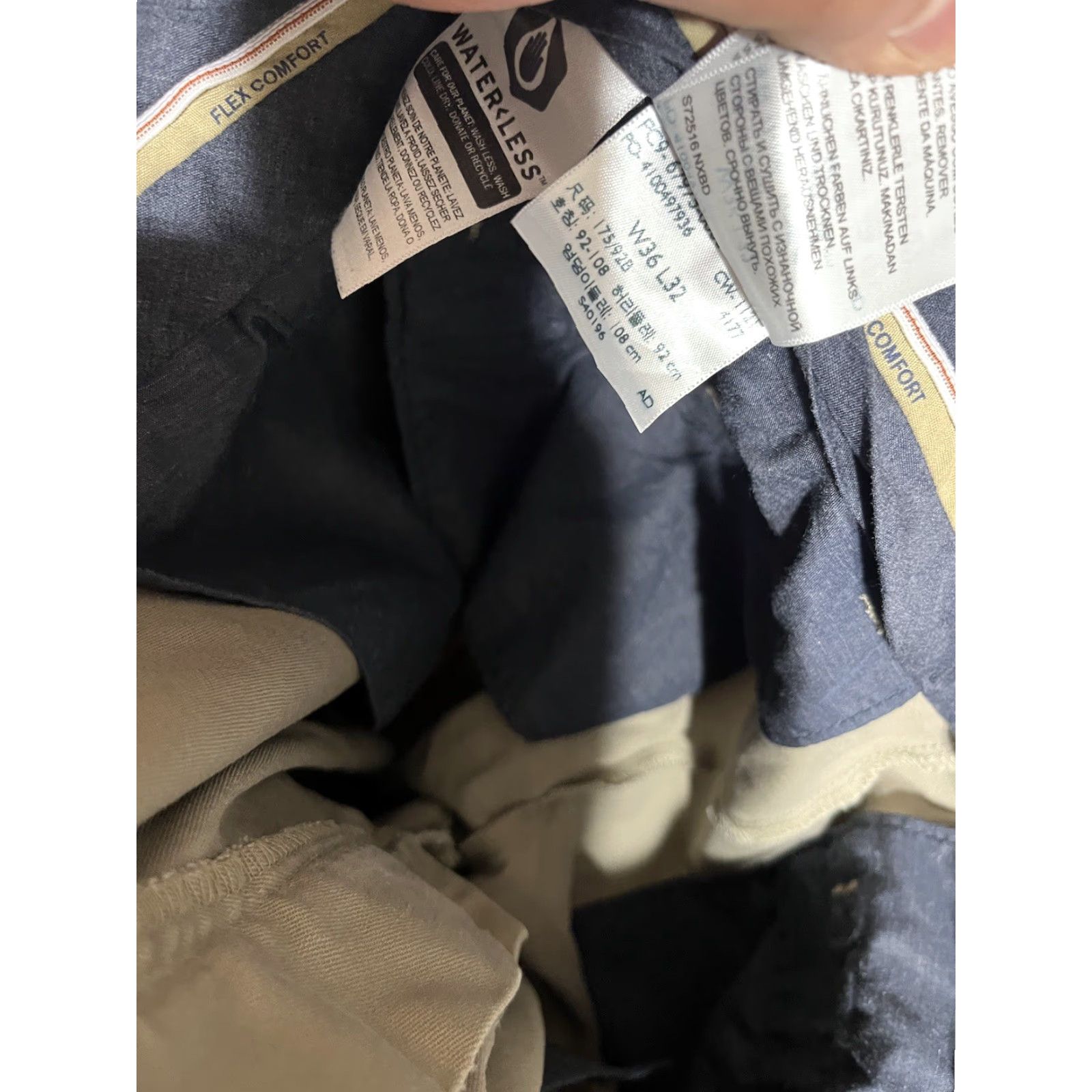 Dockers Dockers Size 36x32 Relaxed Fit Dress Pants Khaki Beige Chino Flat Front Mens Size US 36 / EU 52 - 6 Thumbnail