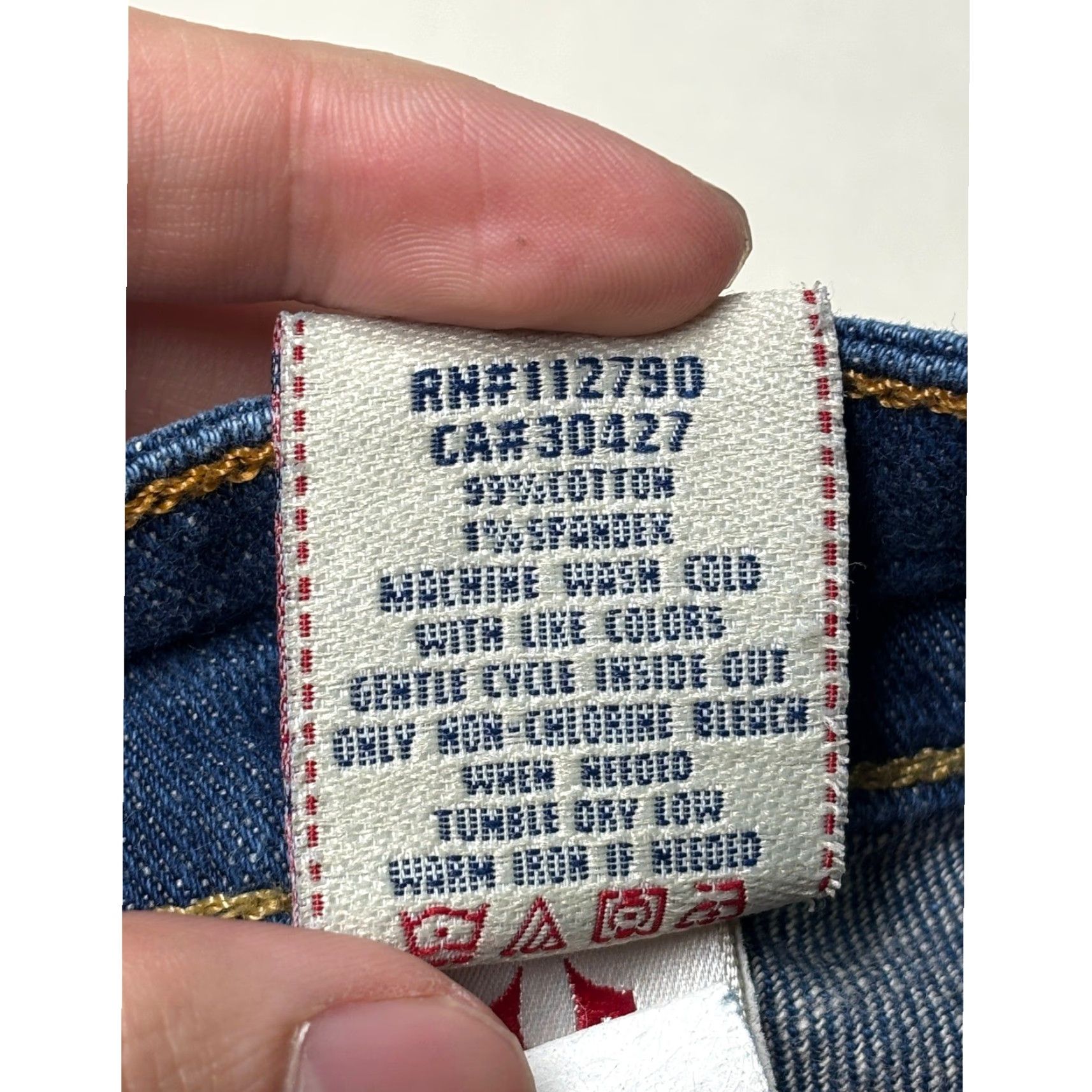 True Religion VINTAGE True Religion Stella Skinny Jeans Womens 26X29 Blue Medium Wash USA Embroidered Pockets Stretch Y2K Women 26 29in Size 26" / US 2 / IT 38 - 7 Thumbnail