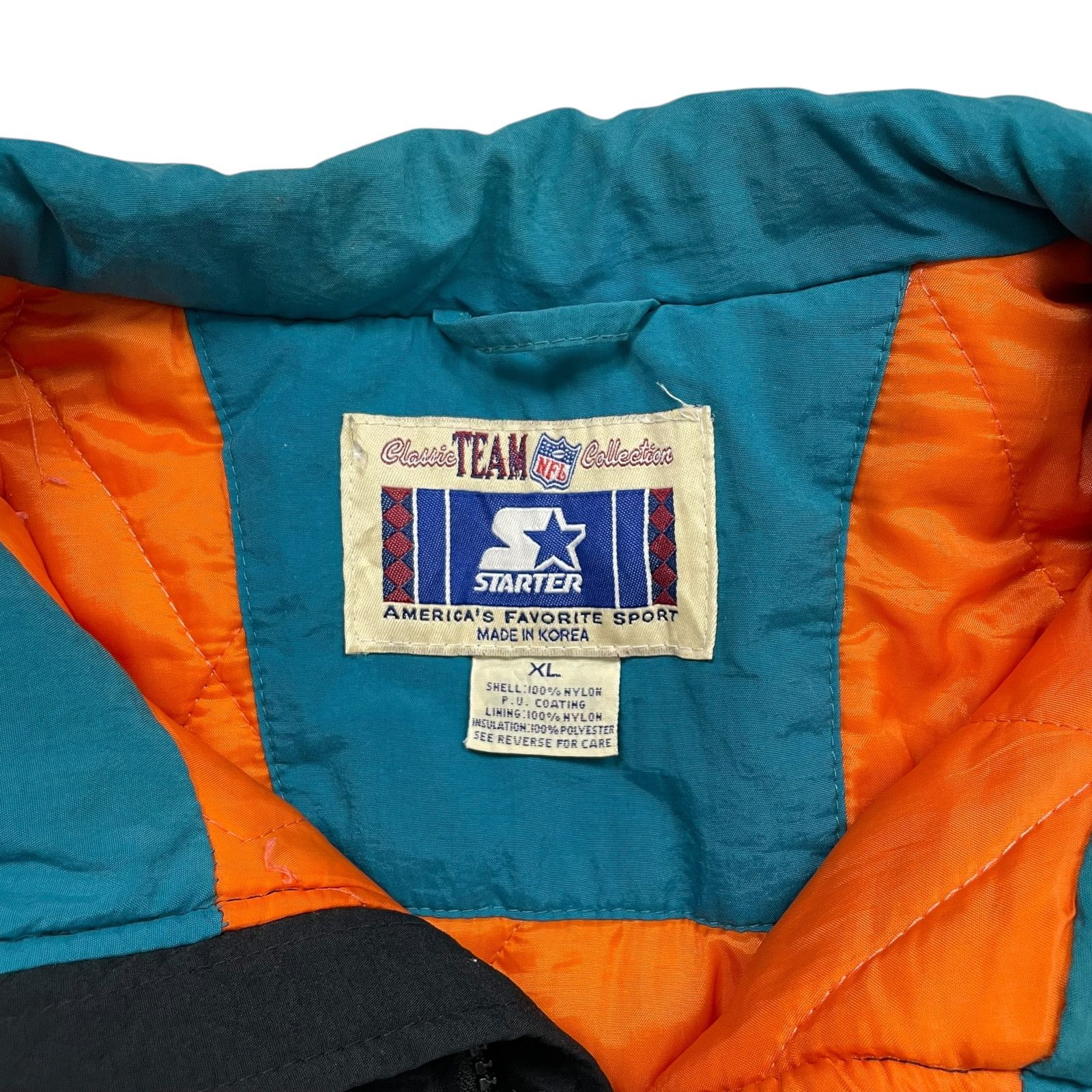 NFL VTG 90s NFL MIAMI DOLPHINS STARTER PUFFER JACKET SIZE XL Size US XL / EU 56 / 4 - 6 Thumbnail