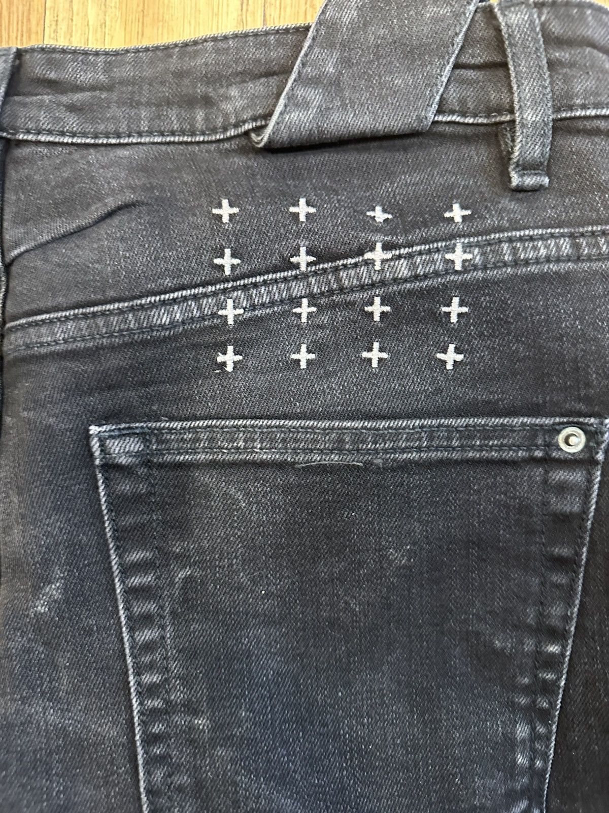 Ksubi Ksubi Knee Rip Plain Black Denim Jeans Size 32 Size US 32 / EU 48 - 4 Thumbnail