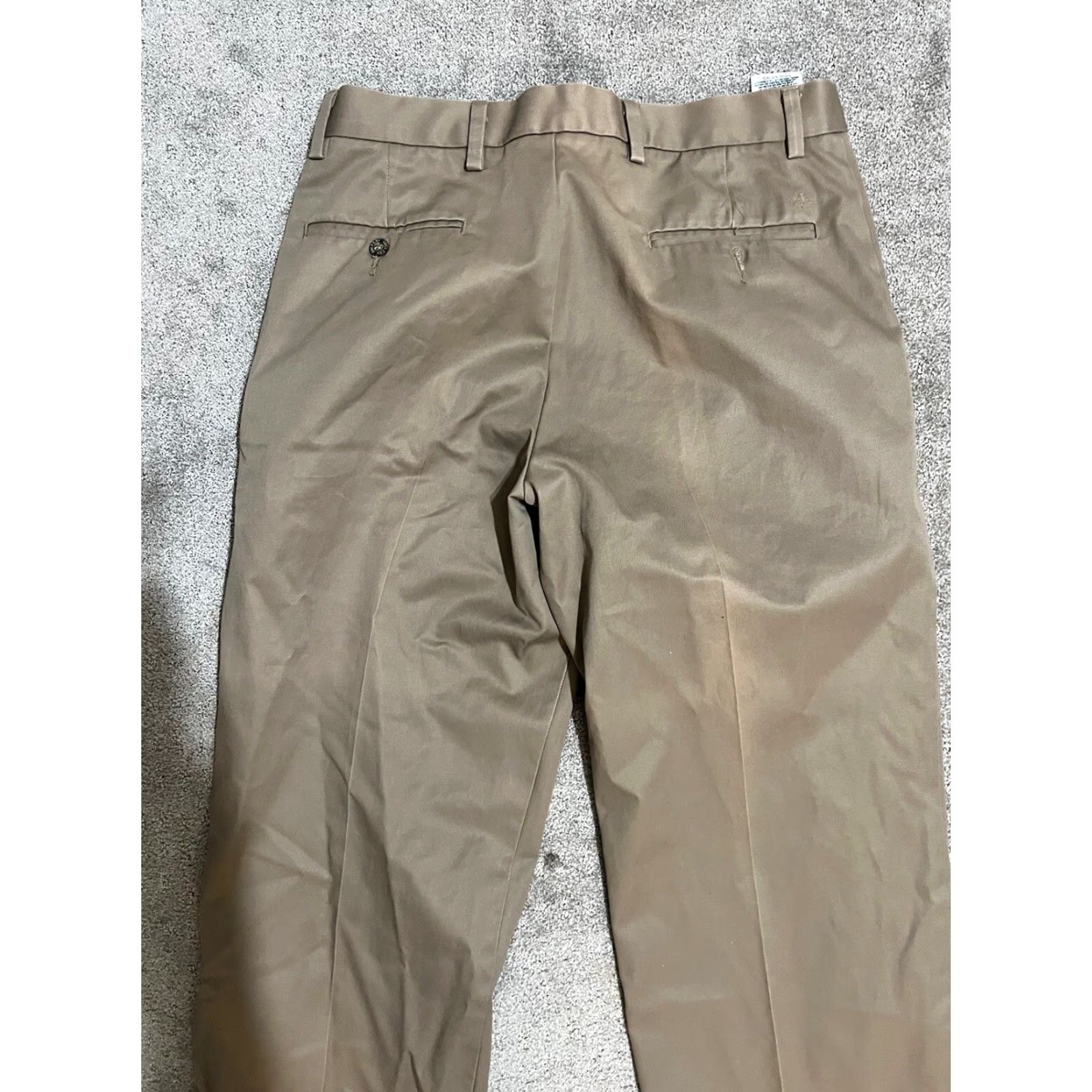 Dockers Dockers D3 Brown Classic Fit Flat Front Pants 34x30 Solid Mens Size US 34 / EU 50 - 4 Thumbnail