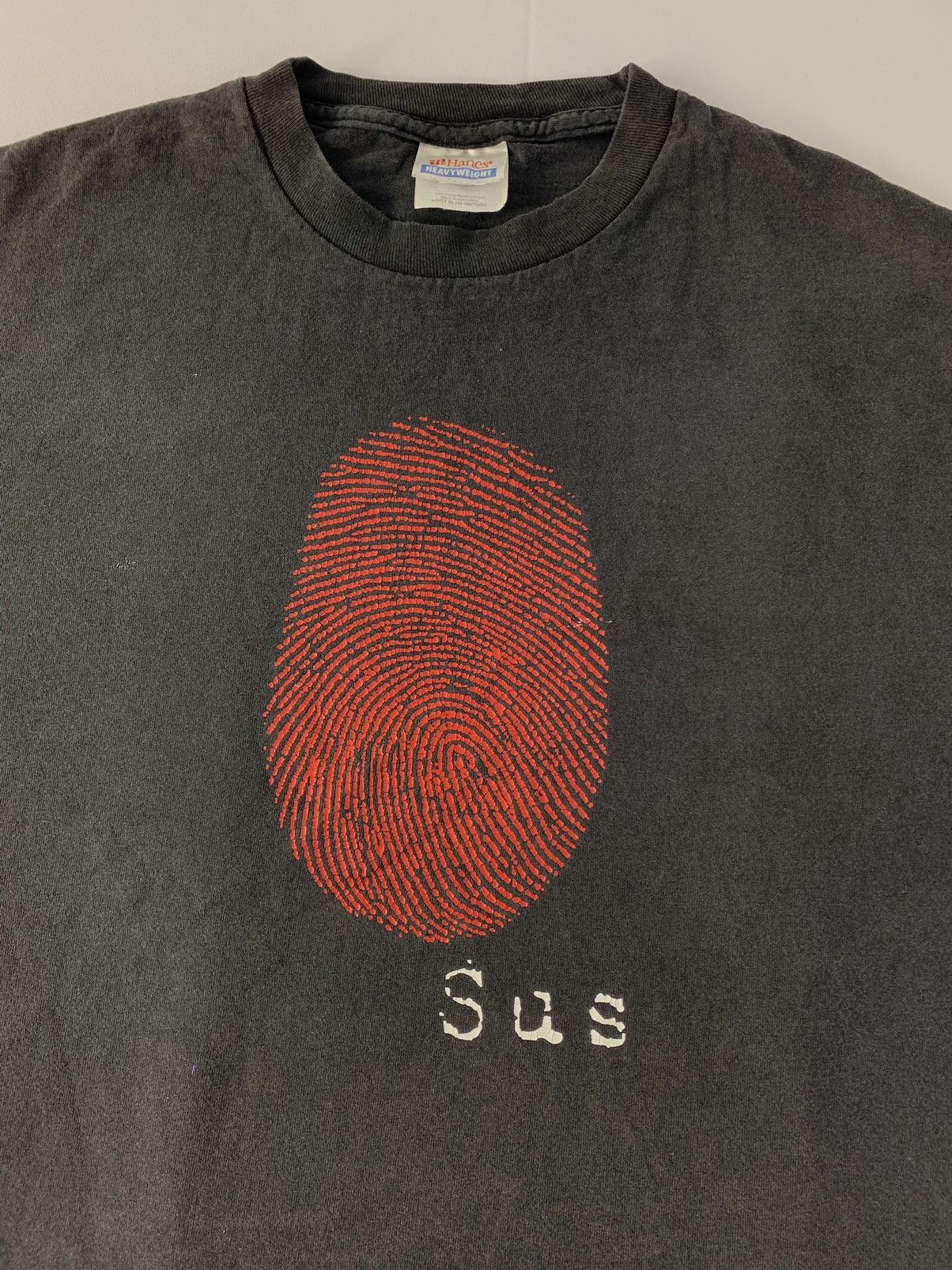 Vintage 90s SUS By Barrie Keefe Thriller Drama Police Racist Tee Size US XL / EU 56 / 4 - 4 Thumbnail