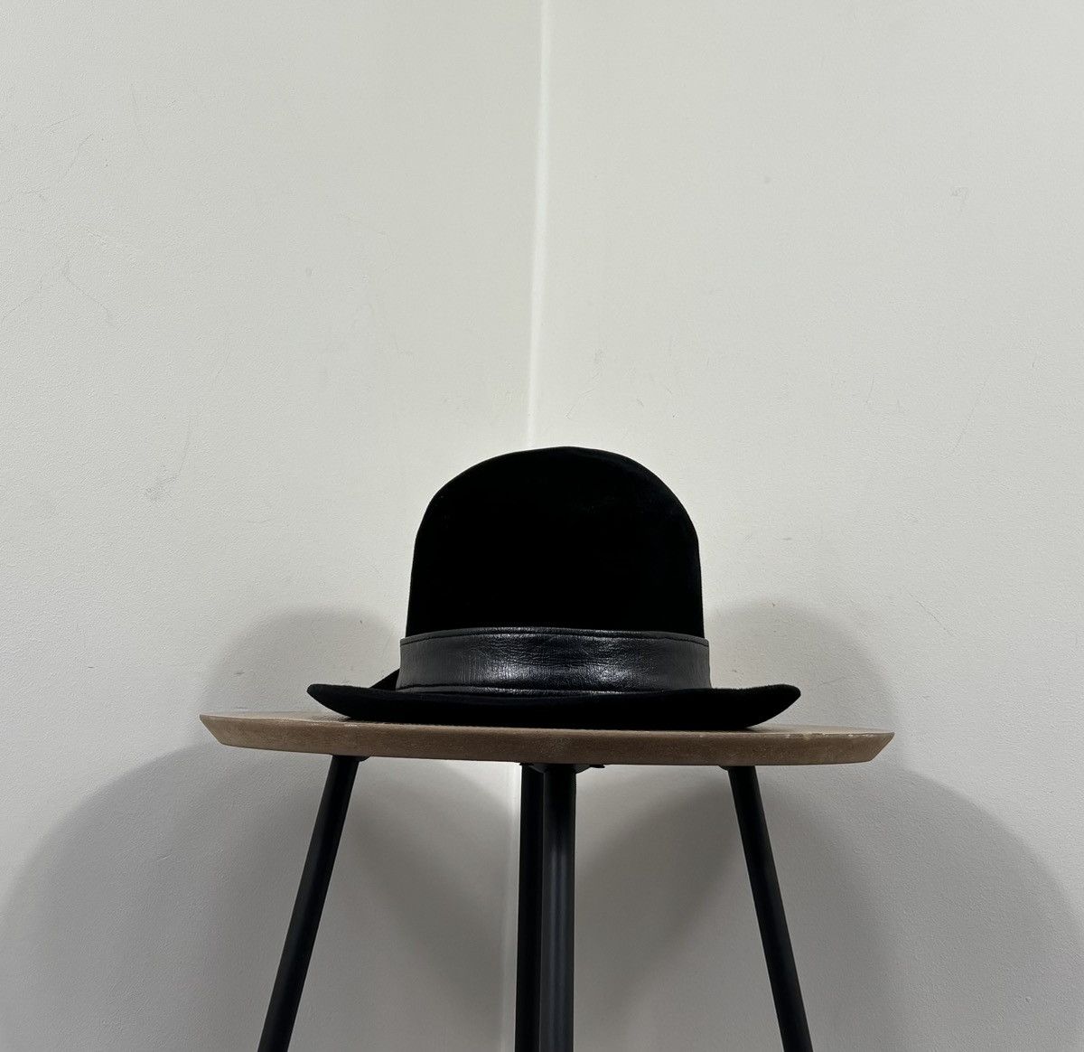 Other Vintage Huckel Alpha Men’s Black Velour Wool Felt Fedora Hat Size ONE SIZE - 8 Thumbnail