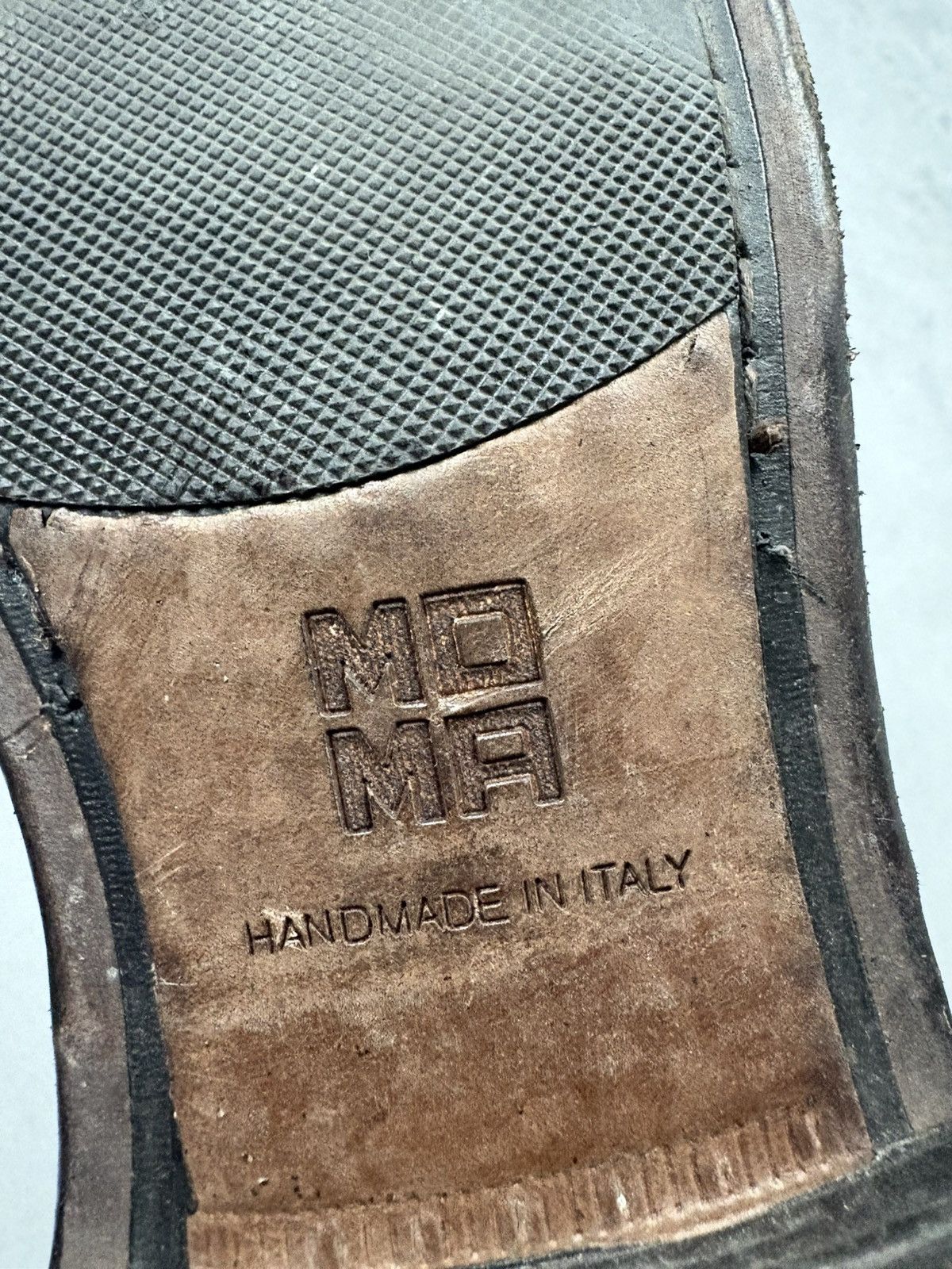 MoMA MOMA Handmade Distressed Brown Leather Zip Ankle Boots EU 41 Size US 8 / EU 41 - 12 Thumbnail