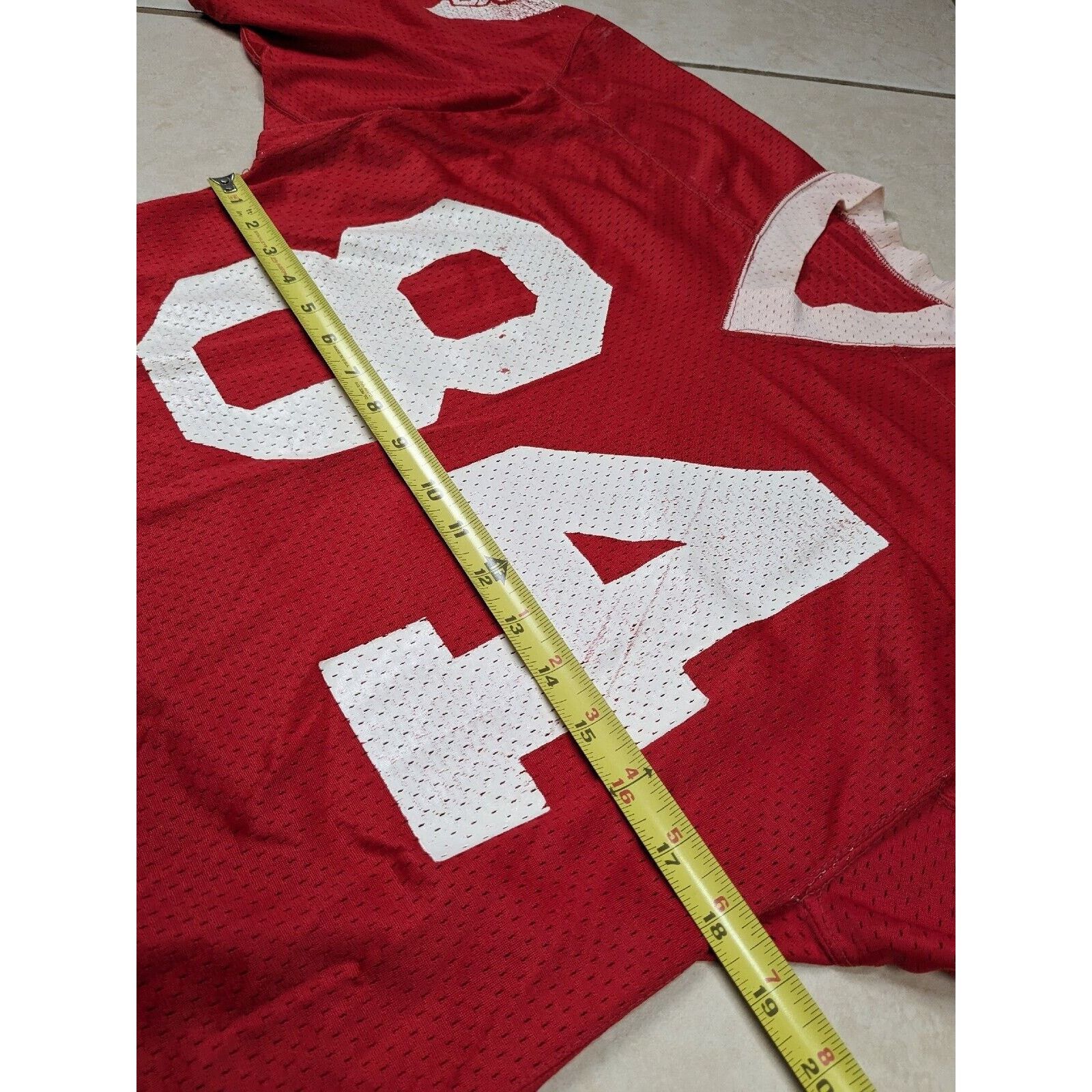 Champion Vtg 1970'S Champion Products Practice JERSEY Red USA RARE Size US M / EU 48-50 / 2 - 8 Thumbnail