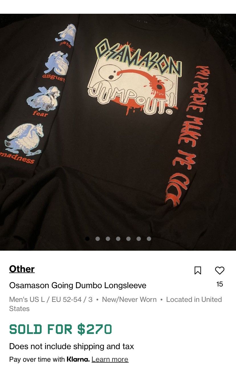 Other Osamason Going Dumbo Longsleeve Size US L / EU 52-54 / 3 - 4 Thumbnail