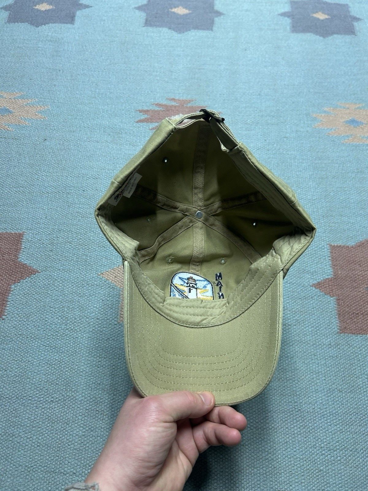 Vintage Vtg strapback hat bar harbor Maine lighthouse embroidered Size ONE SIZE - 6 Thumbnail