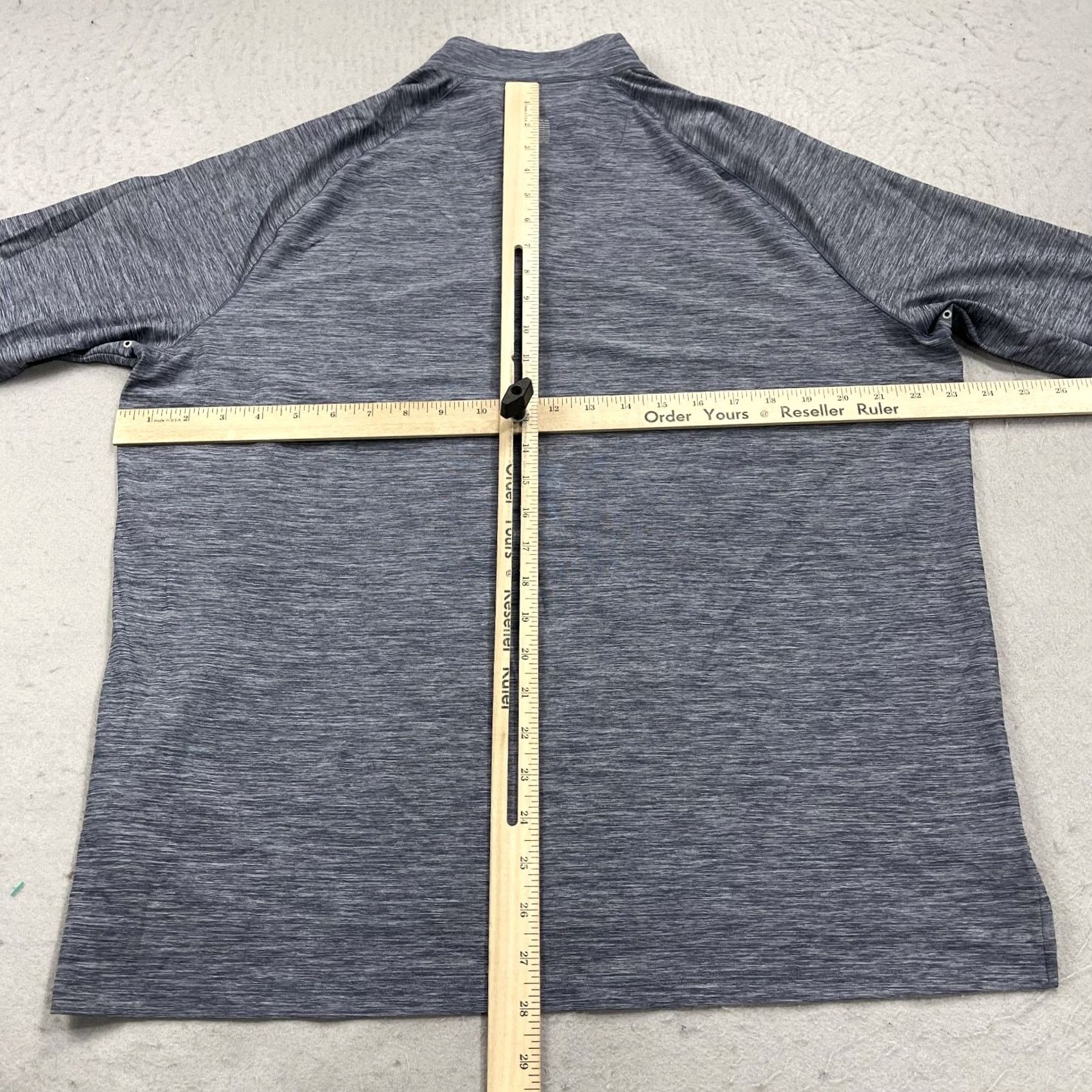johnnie-O johnnie-O Jacket Mens L Blue 1/4 Zip Stretch Golf Heather Shirt Size US L / EU 52-54 / 3 - 6 Thumbnail