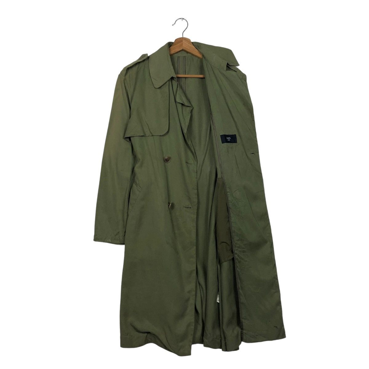 Japanese Brand × SHIPS × Vintage 🔥VTG LONG JACKET SHIPS HIDDEN COLLAR ISSEY MIYAKE Size US S / EU 44-46 / 1 - 11 Thumbnail