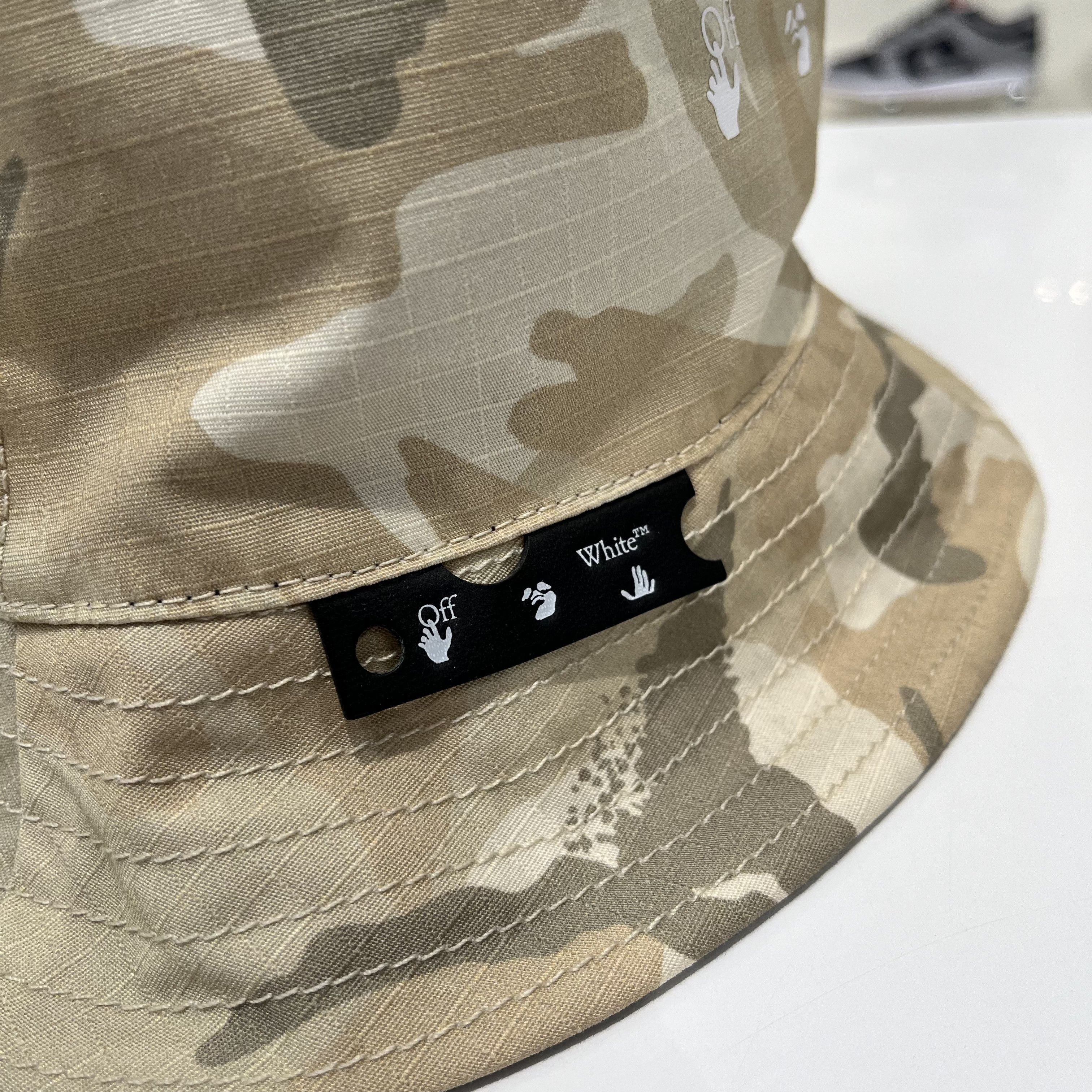 Off-White Off-White x Browns 50 Camouflage Print Bucket Hat Size ONE SIZE - 5 Thumbnail