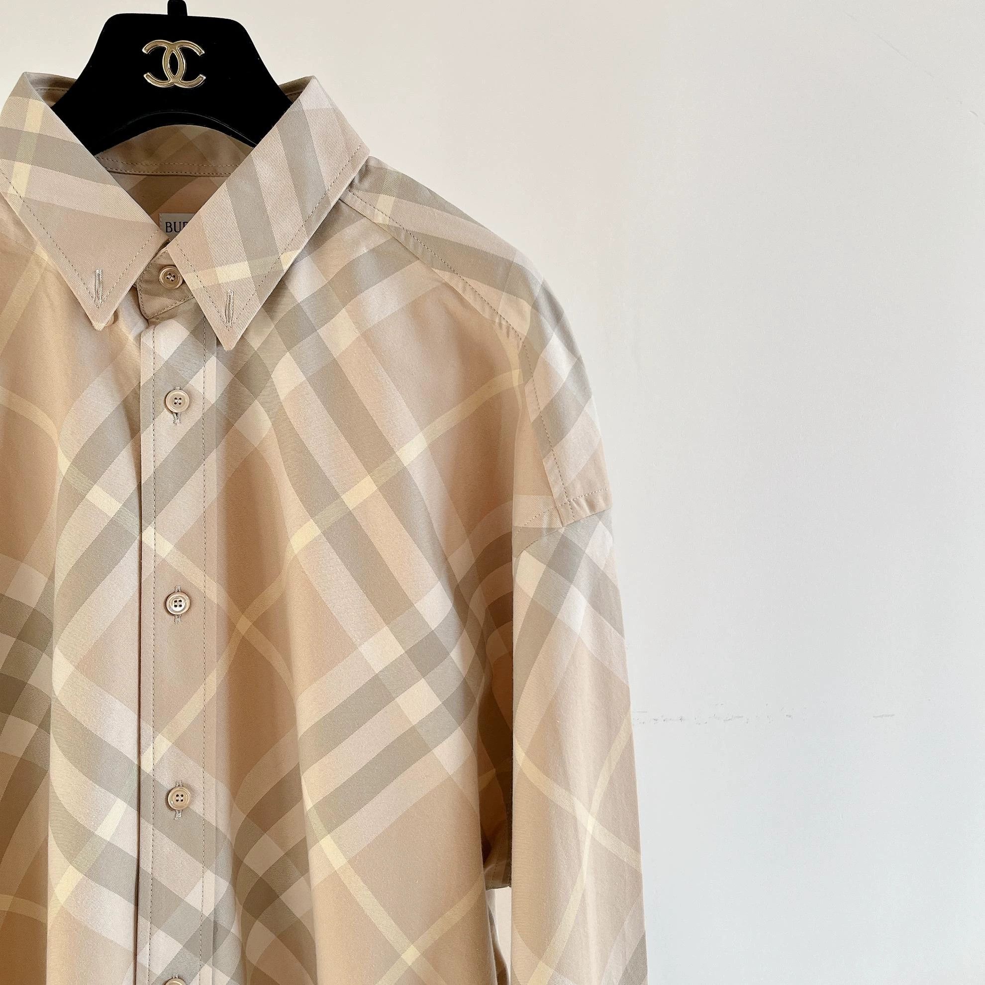 Burberry Burberry Check long-sleeve shirt L/G Size L / US 10 / IT 46 - 3 Thumbnail