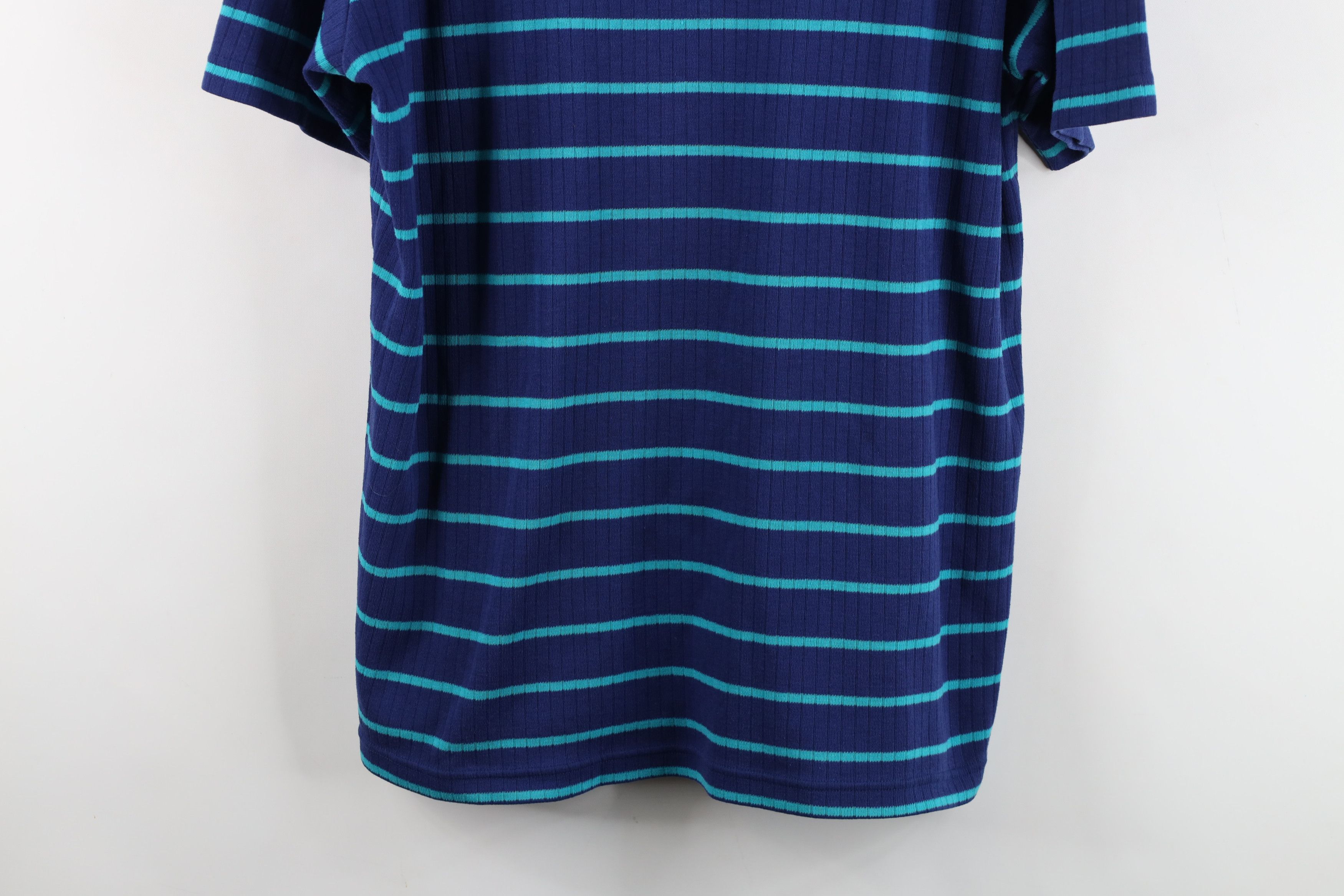 Vintage Vintage 90s Streetwear Ribbed Knit Short Sleeve T-Shirt Size M / US 6-8 / IT 42-44 - 3 Thumbnail