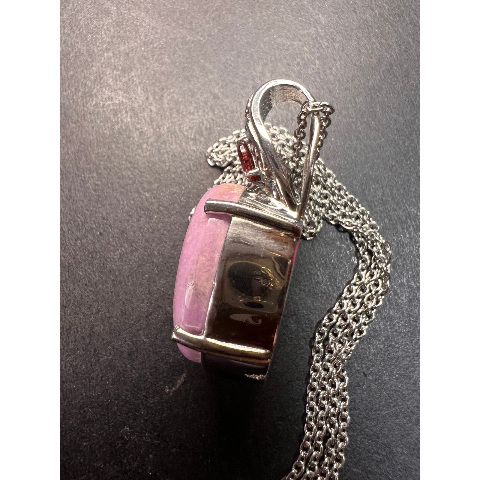 Other NEW Phosphosiderite and garnet stainless steel necklace Size ONE SIZE - 7 Thumbnail