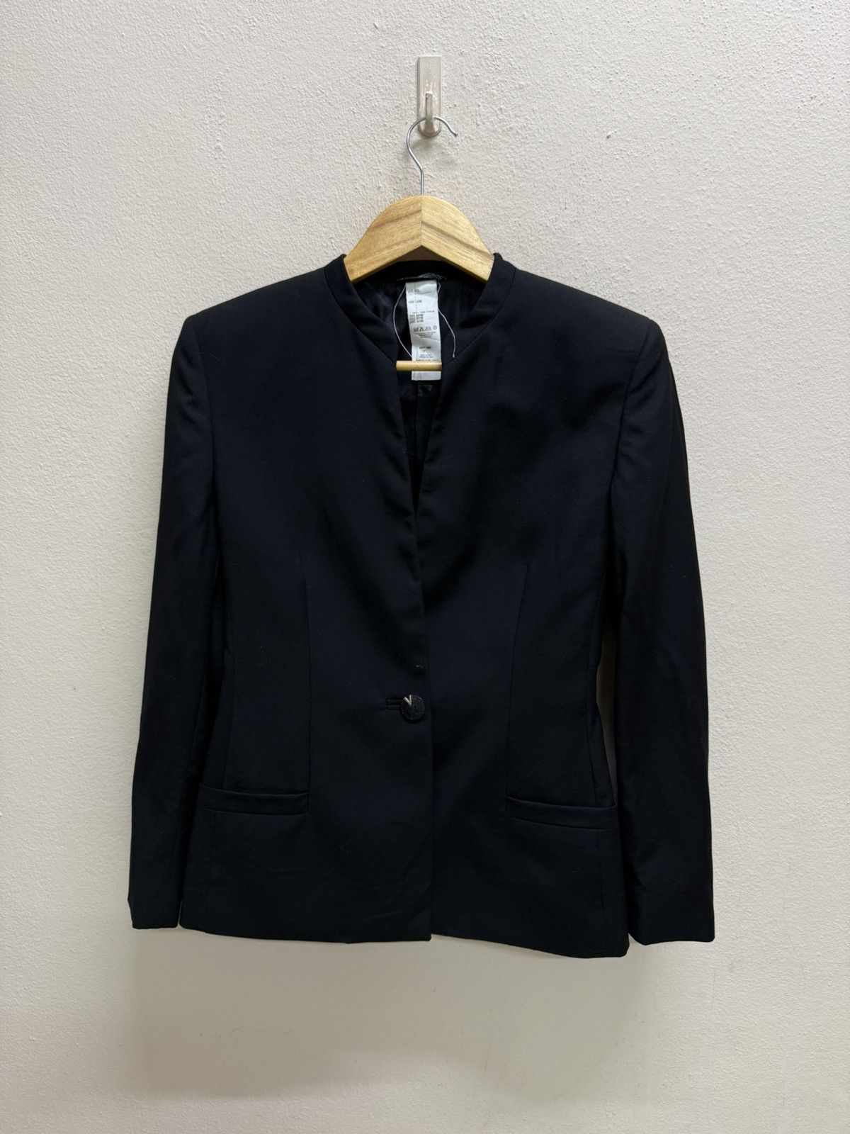 Versace Vintage 90s Gianni Versace Couture Minimalist Blazer Size XS / US 0-2 / IT 36-38 - 22 Thumbnail