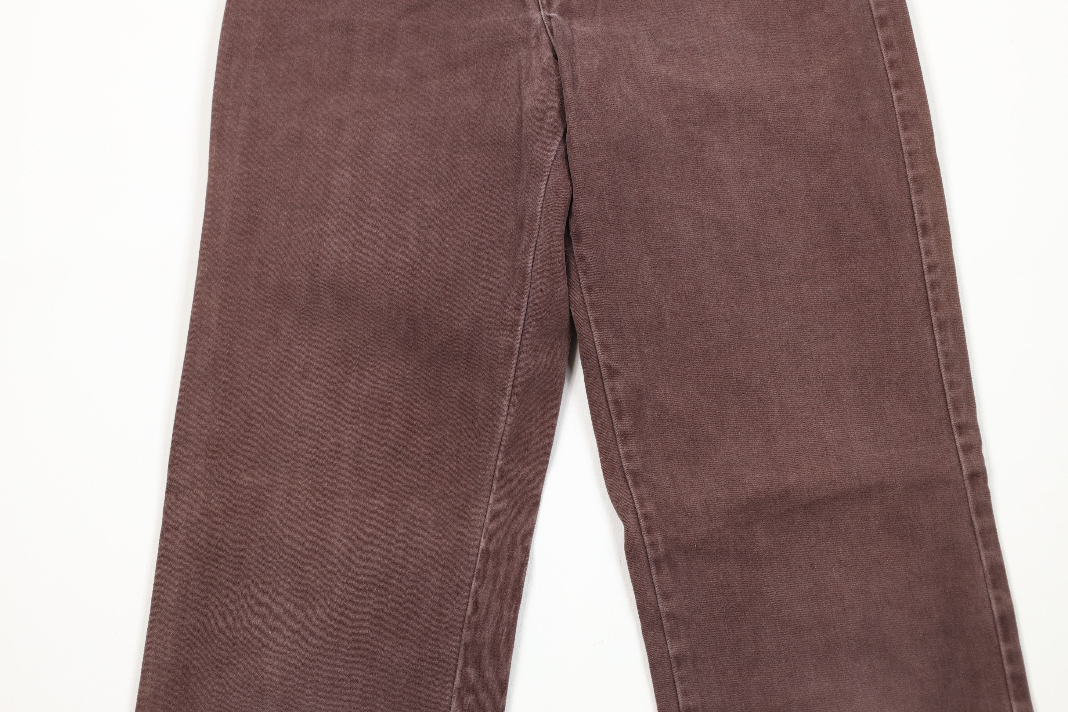 Vintage Vintage 70s Streetwear Cloth Moleskin Jeans Brown USA Size US 28 / EU 44 - 3 Thumbnail